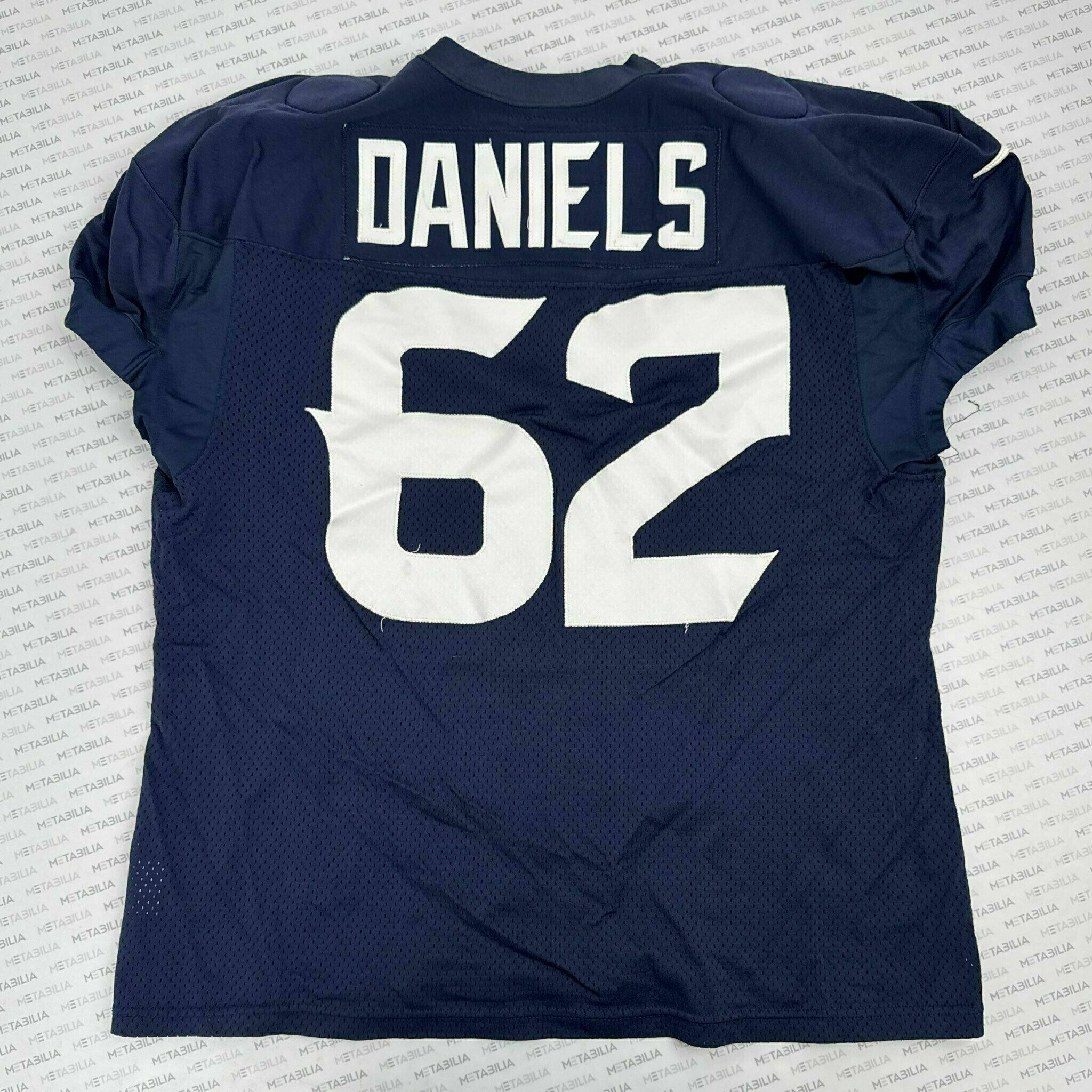 #62 Daniels Navy Blue Practice-Worn Jersey
