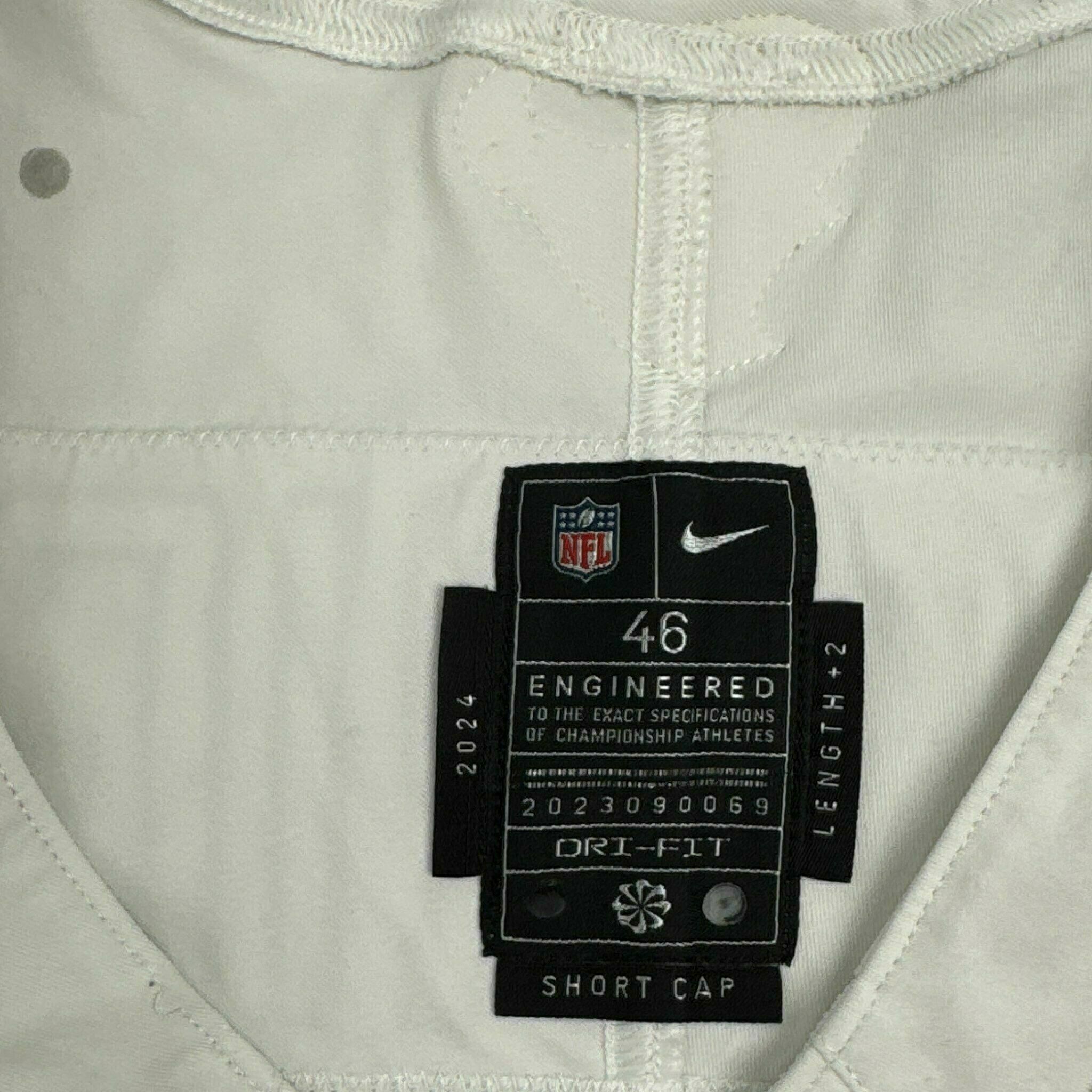 #60 Hambright Game-Issued White Jersey