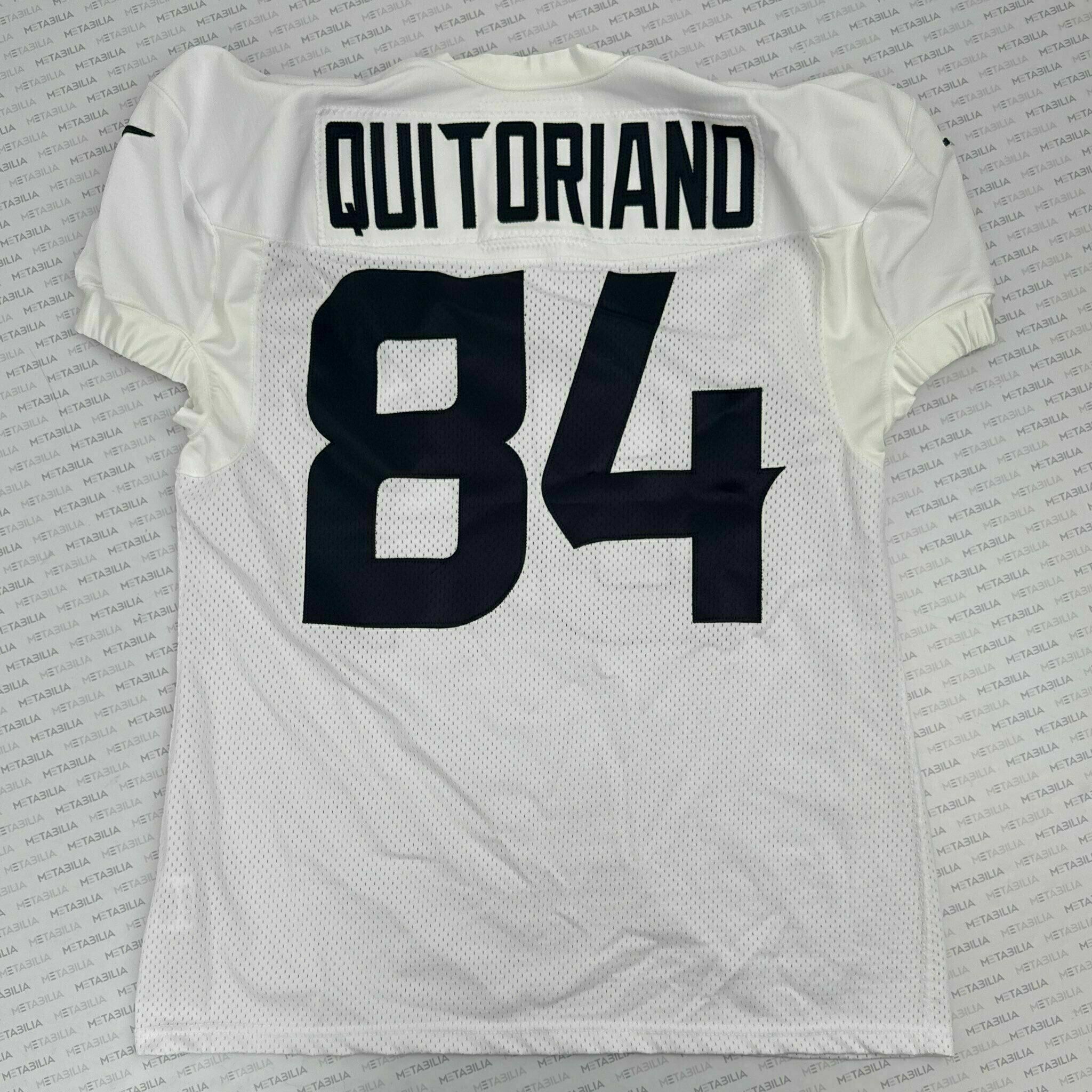 #84 Quitoriano Practice-Worn White Jersey