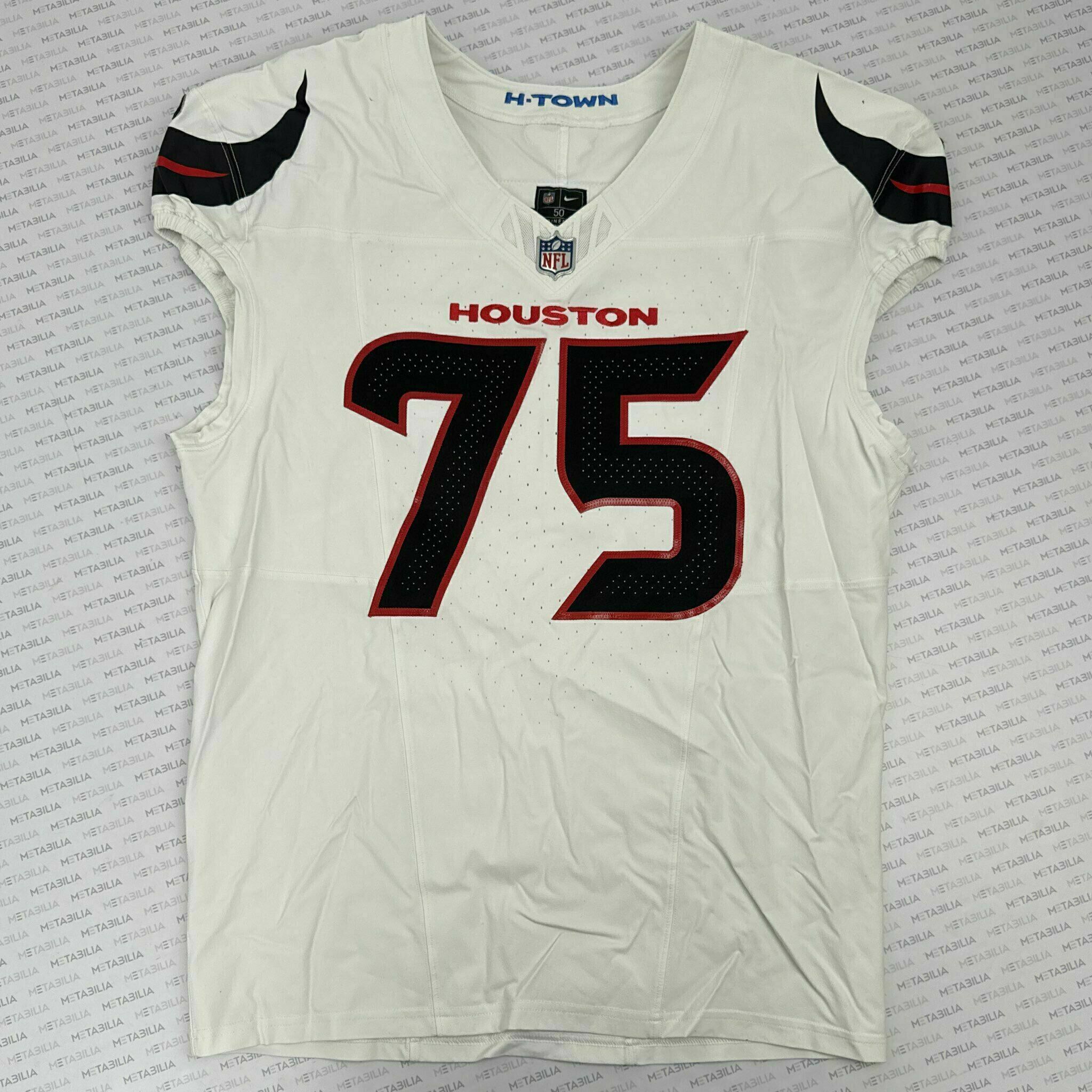 #75 David Sharpe Game-Issued White Jersey