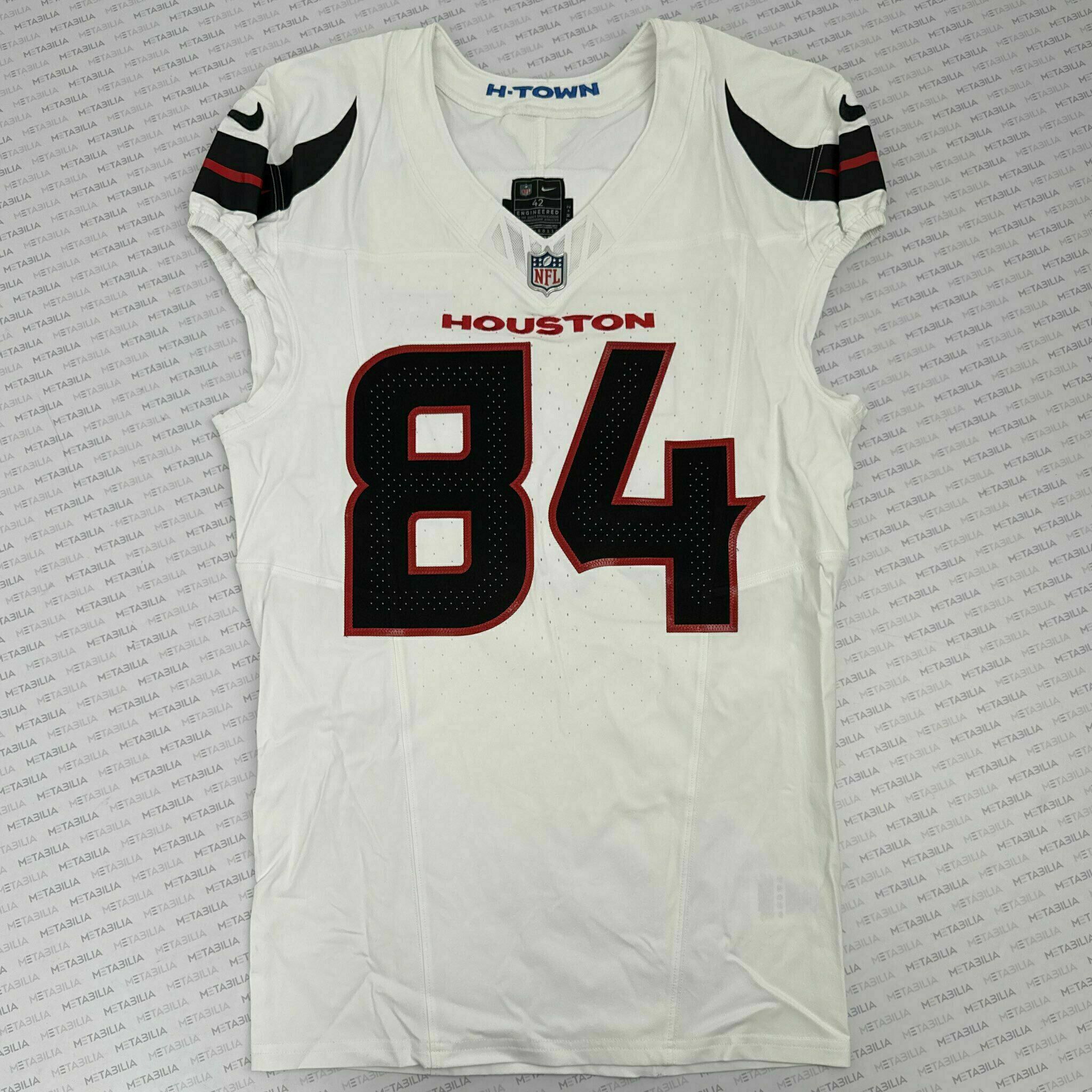 #84 Myarick Game-Issued White  Jersey