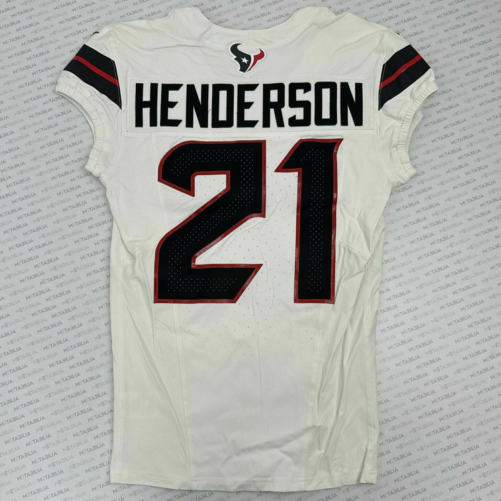 #21 Henderson Game-Issued White  Jersey