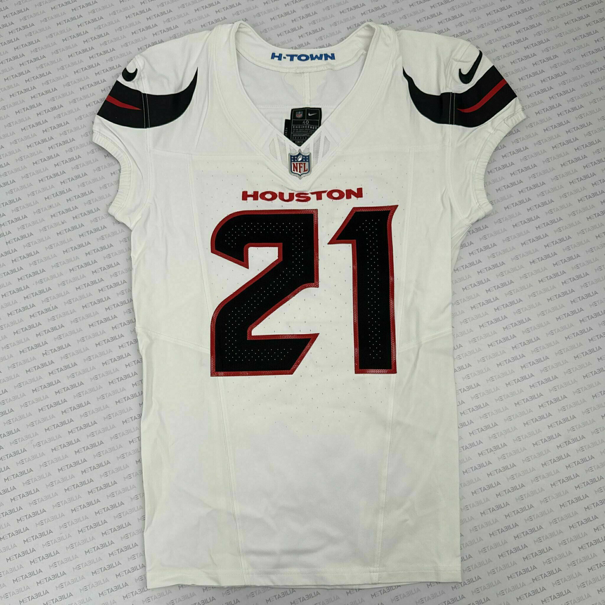#21 Henderson Game-Issued White  Jersey