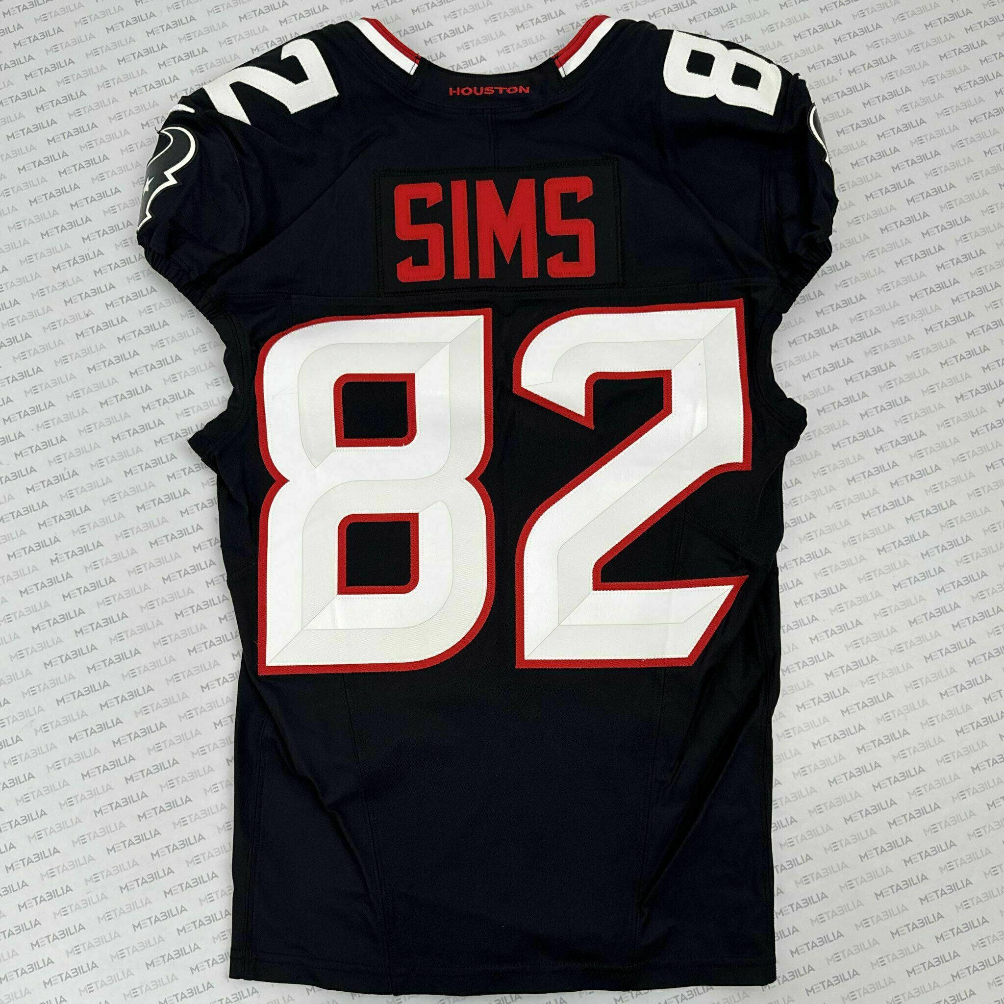 #82 Sims Game-Issued Color Rush Jersey