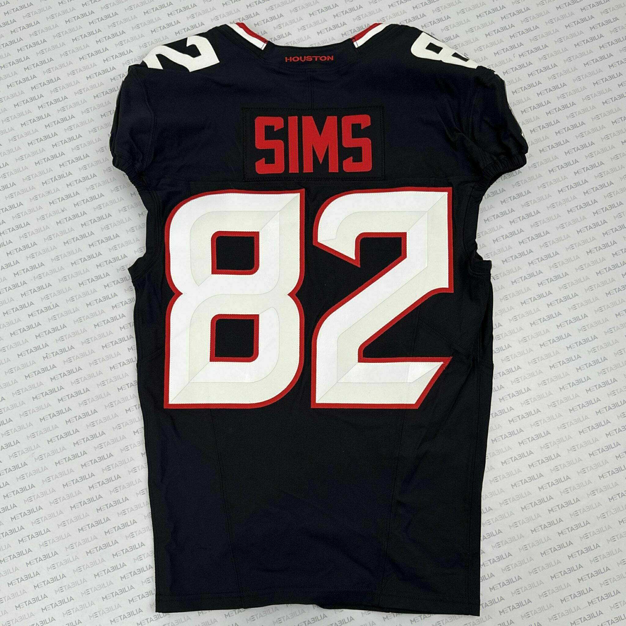 #82 Sims Game-Issued Color Rush Jersey