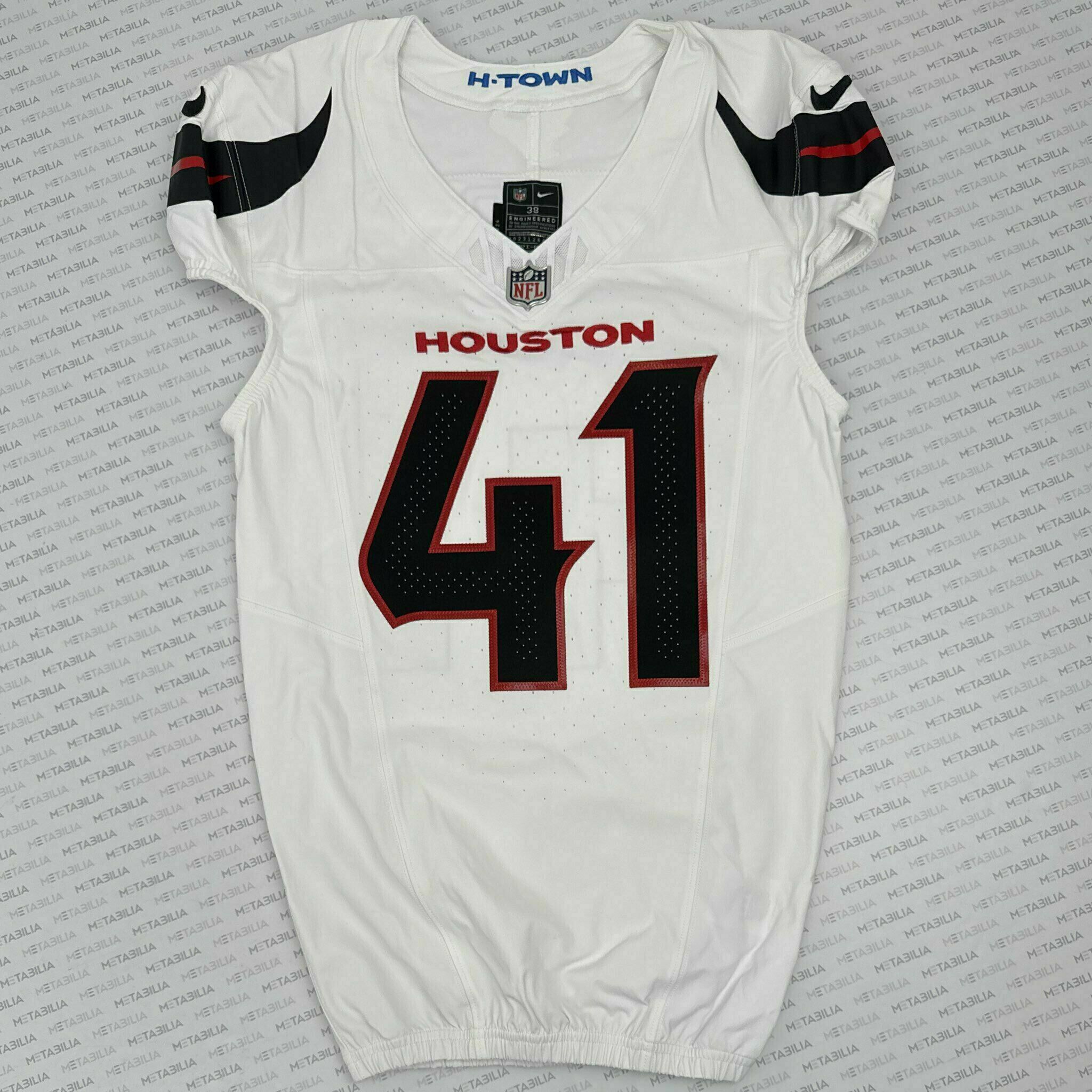 #41 Bullock Game-Issued White Jersey