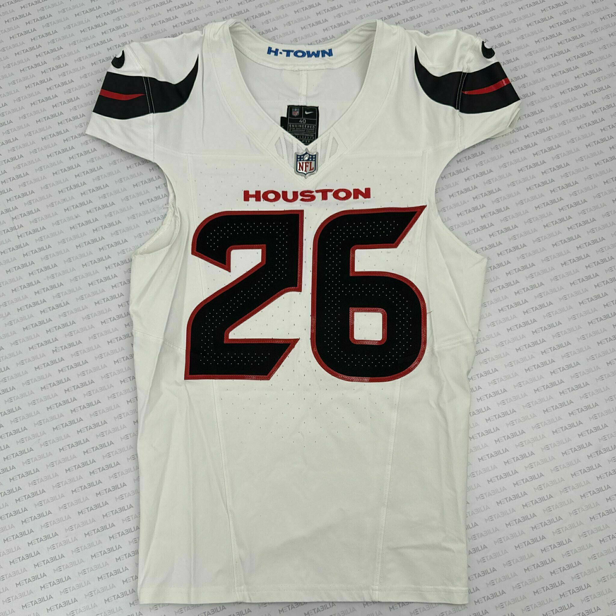 #26 Skowronek Game-Issued White Jersey