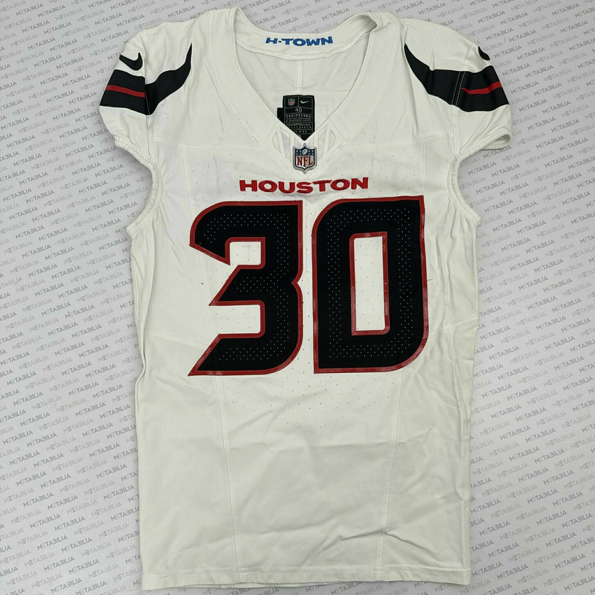 #30 Pride Jr. Game-Issued White Jersey