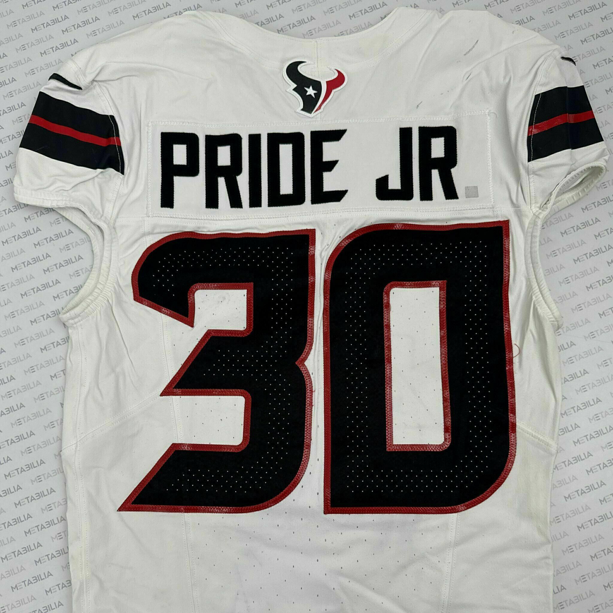 #30 Pride Jr. Game-Issued White Jersey
