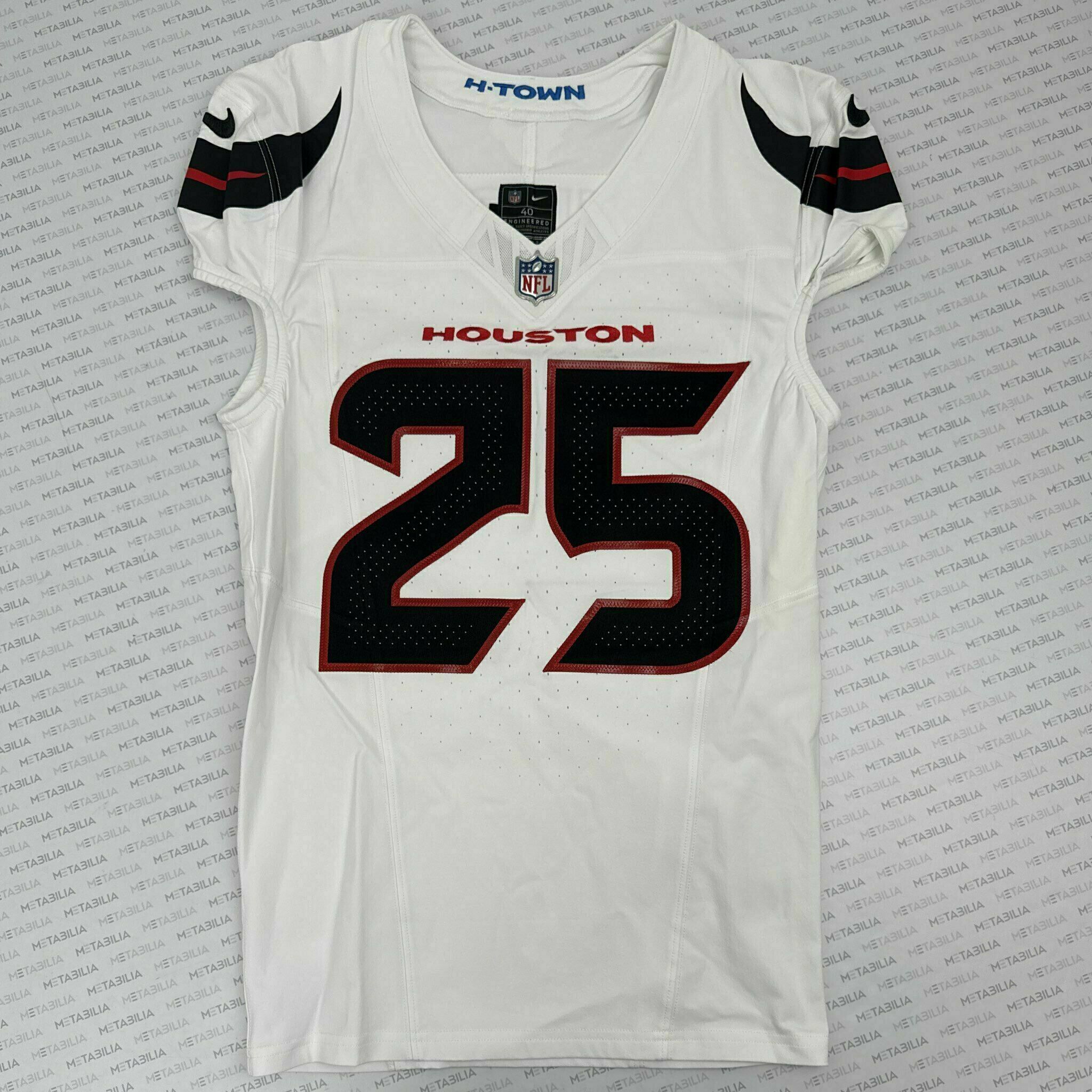 #25 King II Game-Issued White Jersey