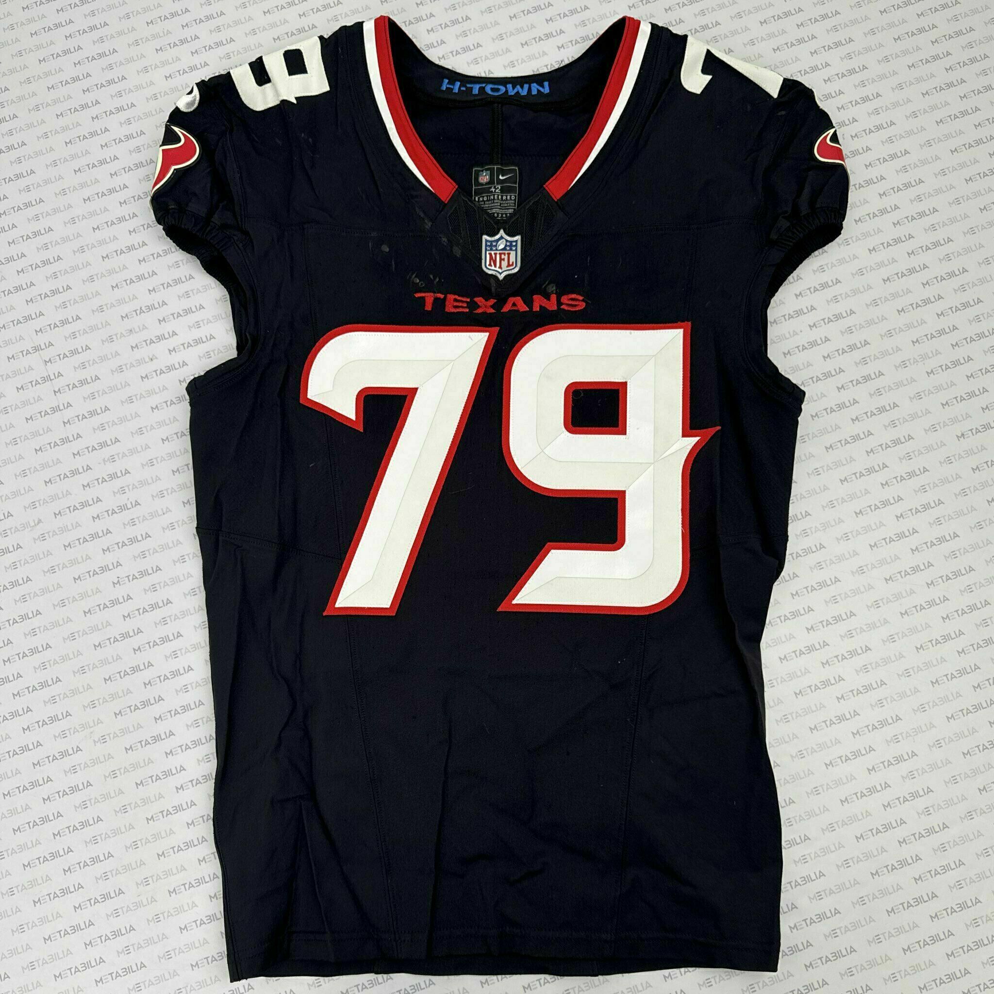 #79 Fisher Game-Issued Blue Jersey