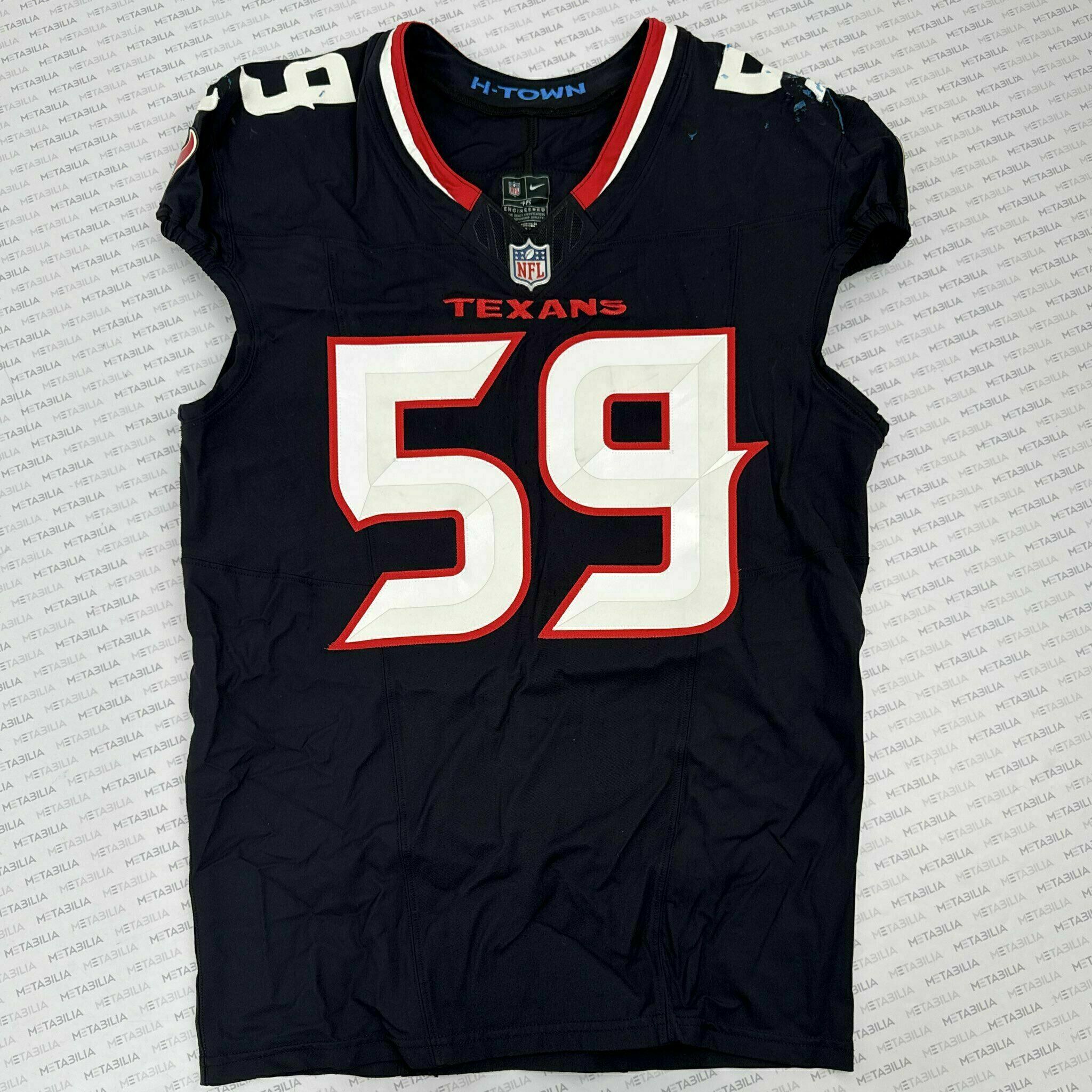 #59 Harris Game-Issued Blue Jersey