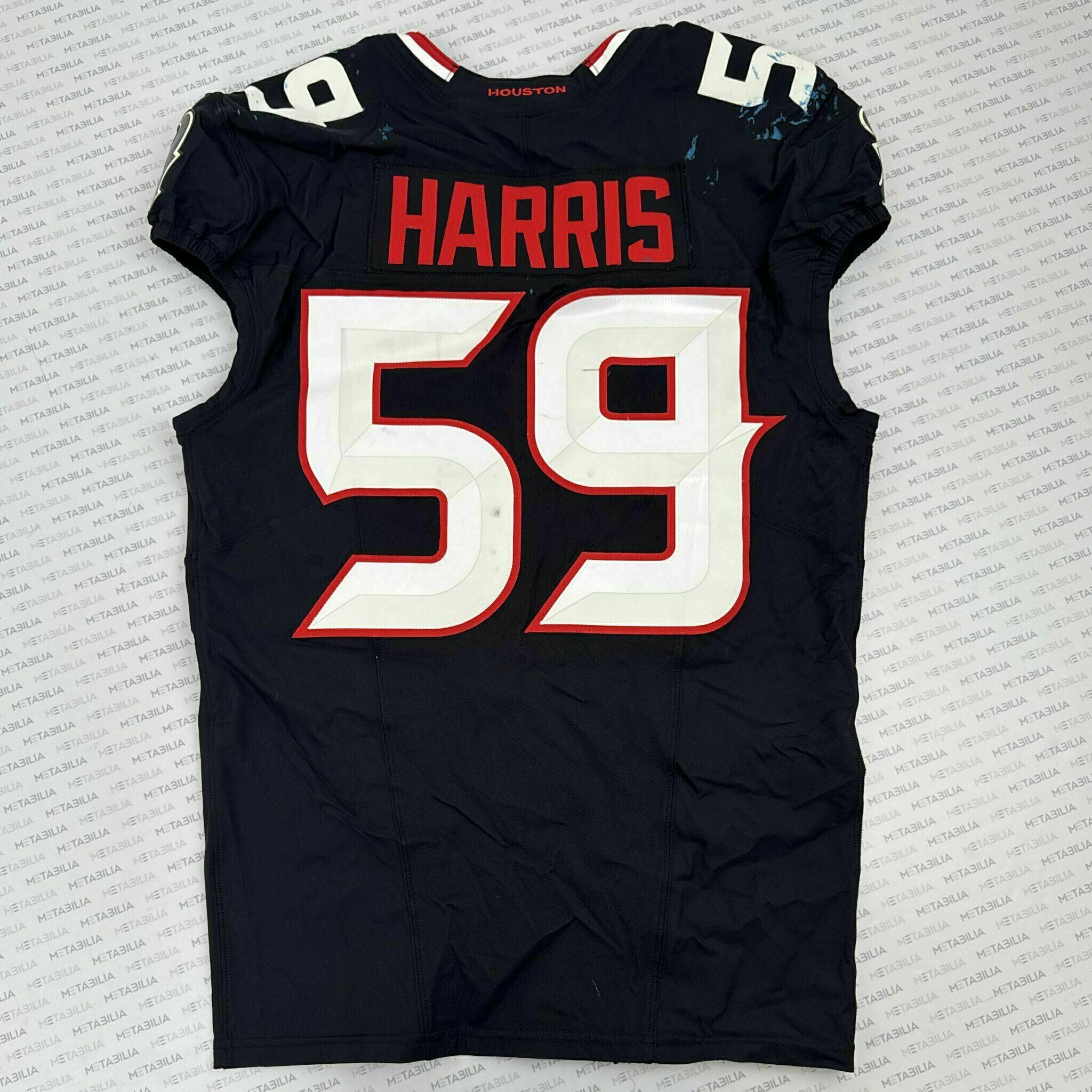 #59 Harris Game-Issued Blue Jersey