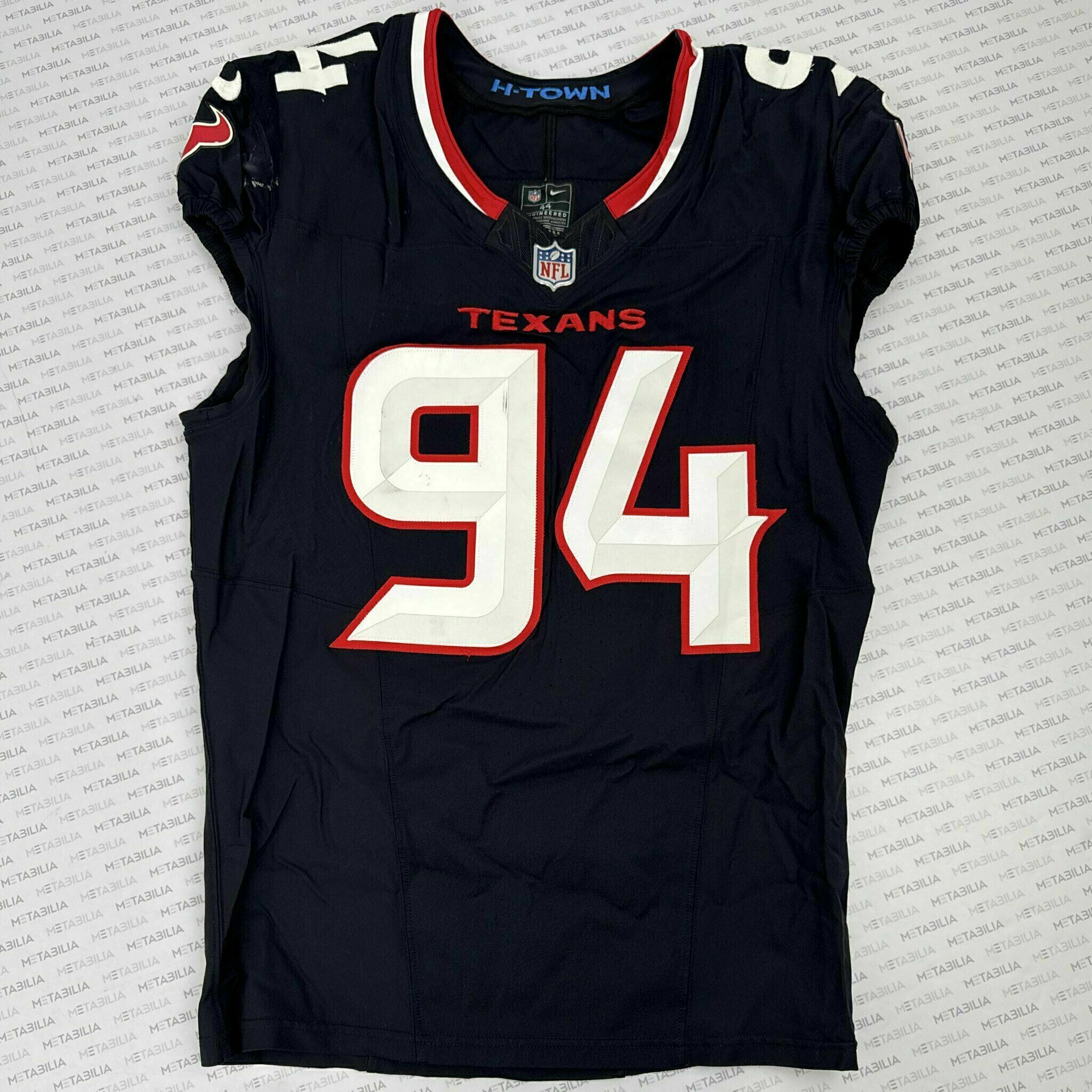 #94 Davis Game-Issued Blue Jersey