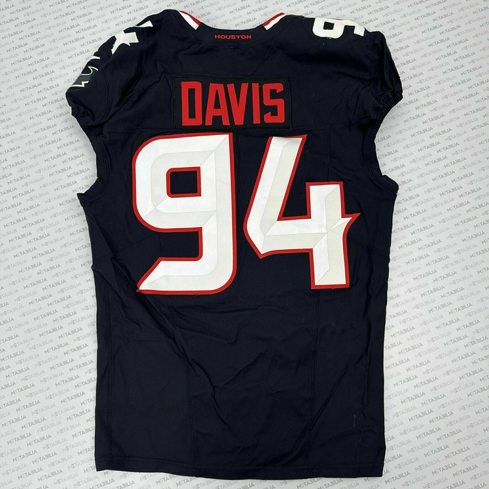 #94 Davis Game-Issued Blue Jersey