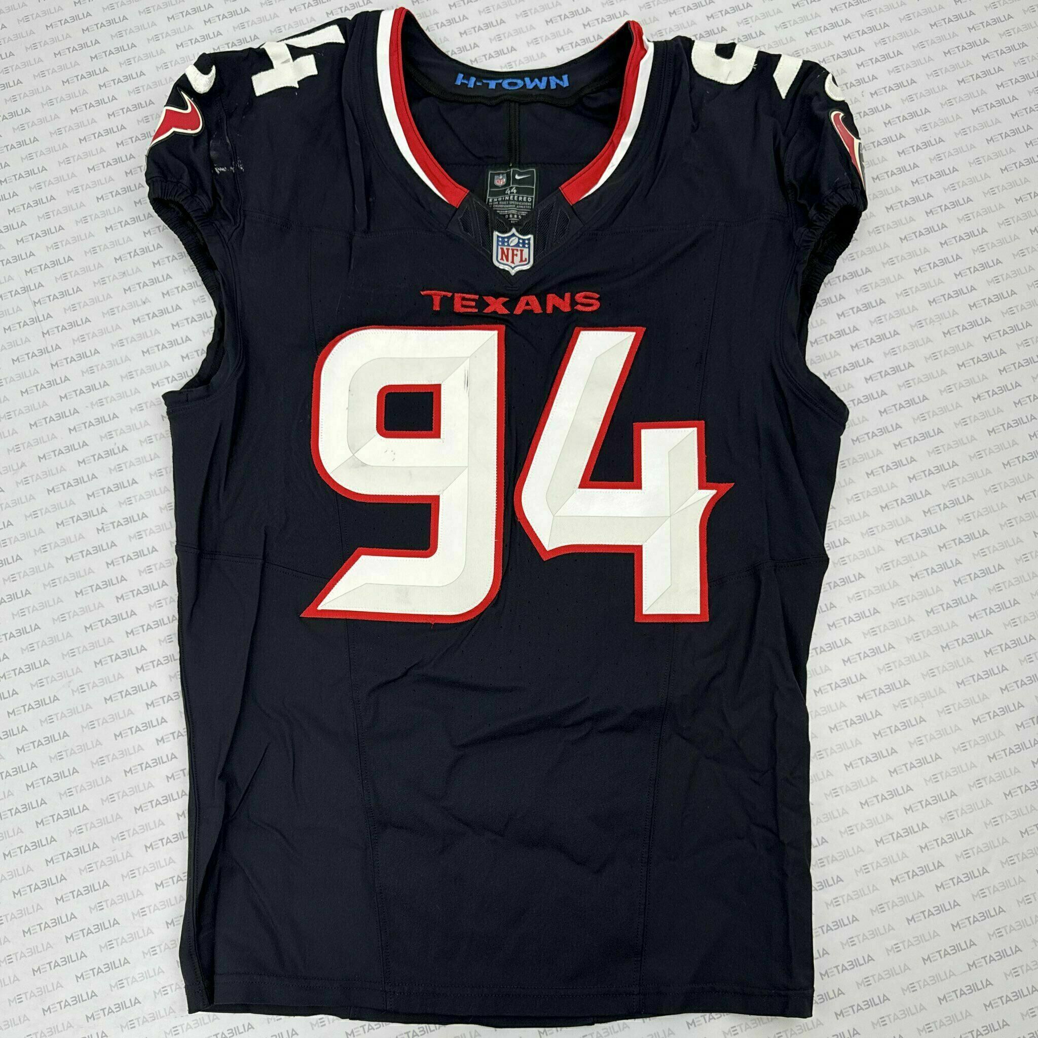 #94 Davis Game-Issued Blue Jersey