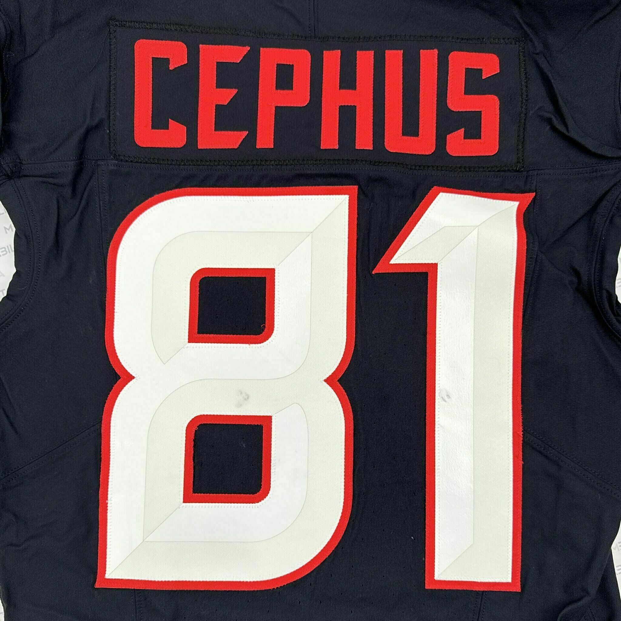 #81 Cephus Game-Issued Blue Jersey