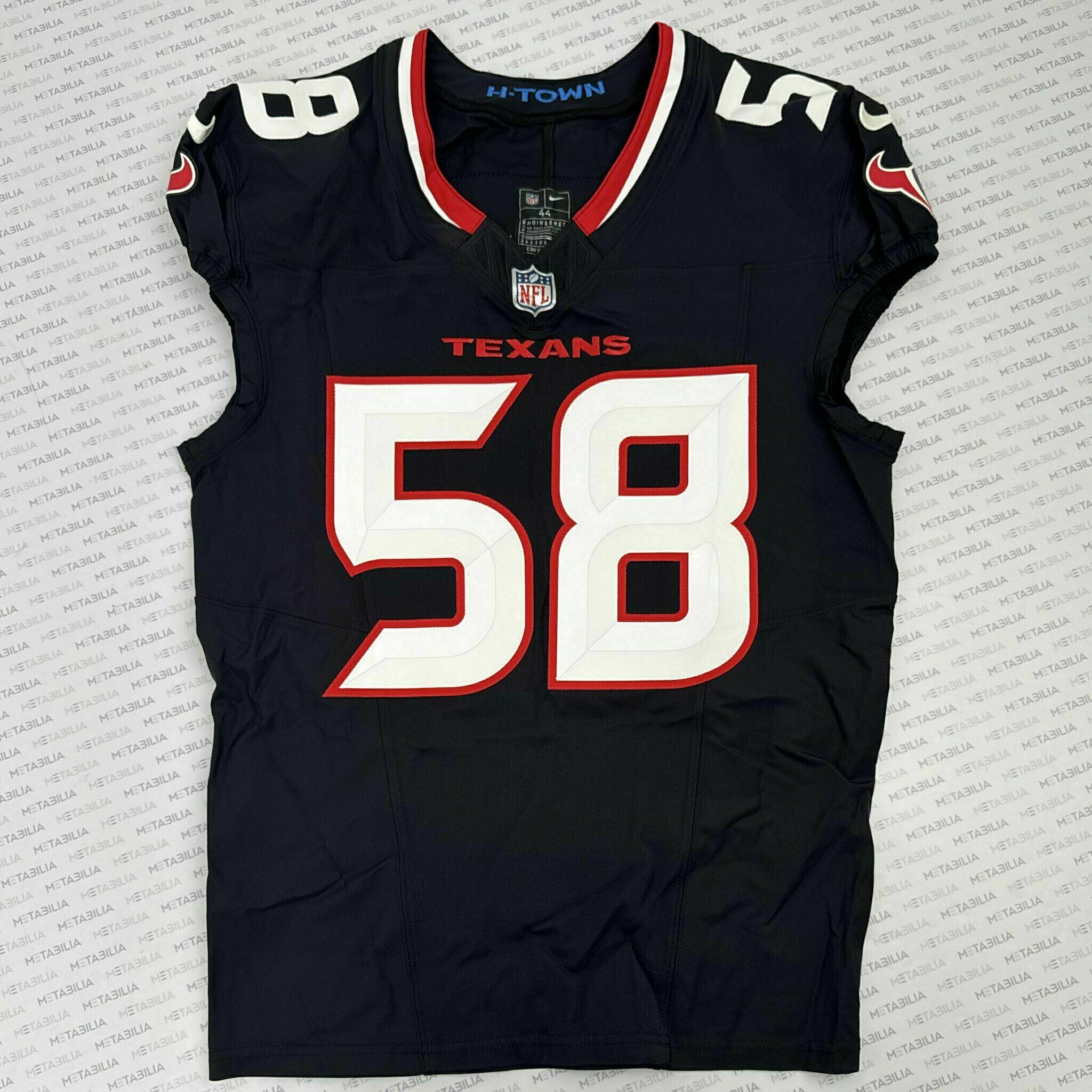 #58 Agim Game-Issued Blue Jersey