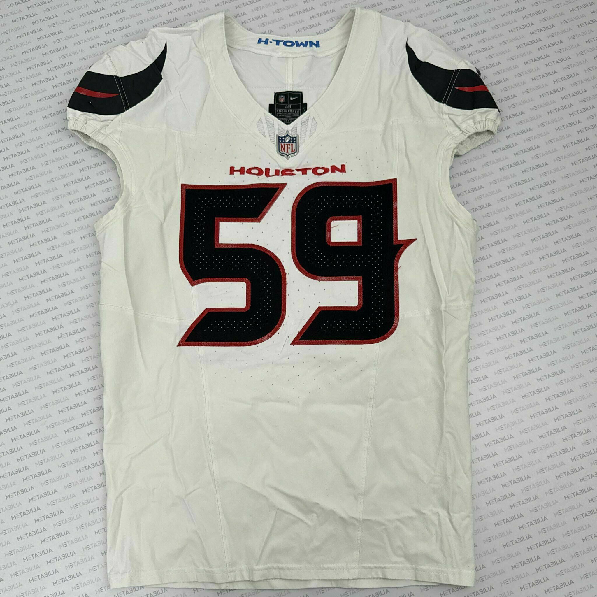 #59 Harris Game-Issued White Jersey