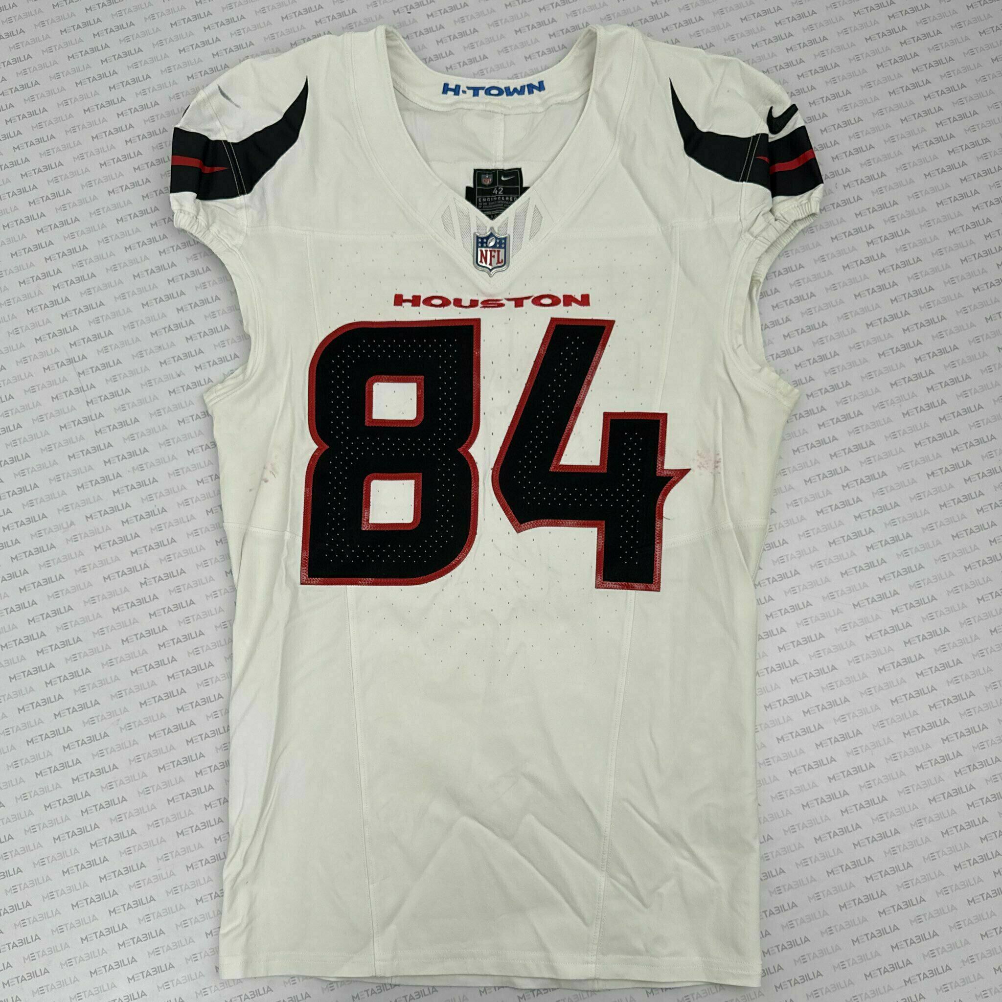 #84 Myarick Game-Issued White  Jersey