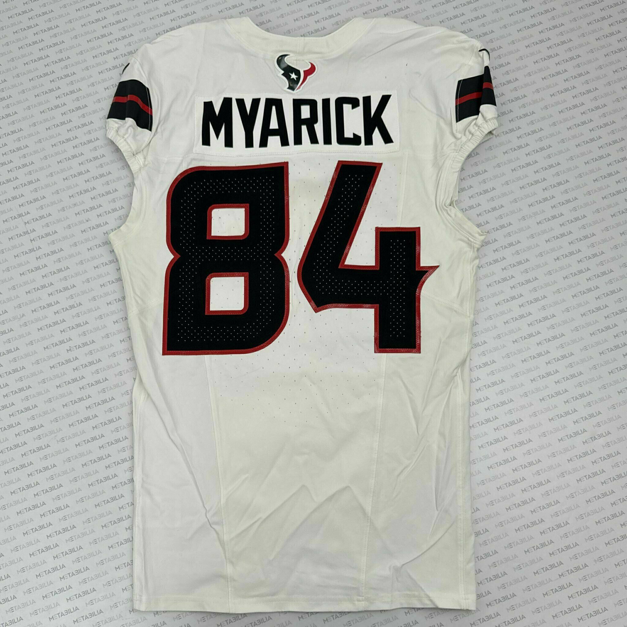 #84 Myarick Game-Issued White  Jersey