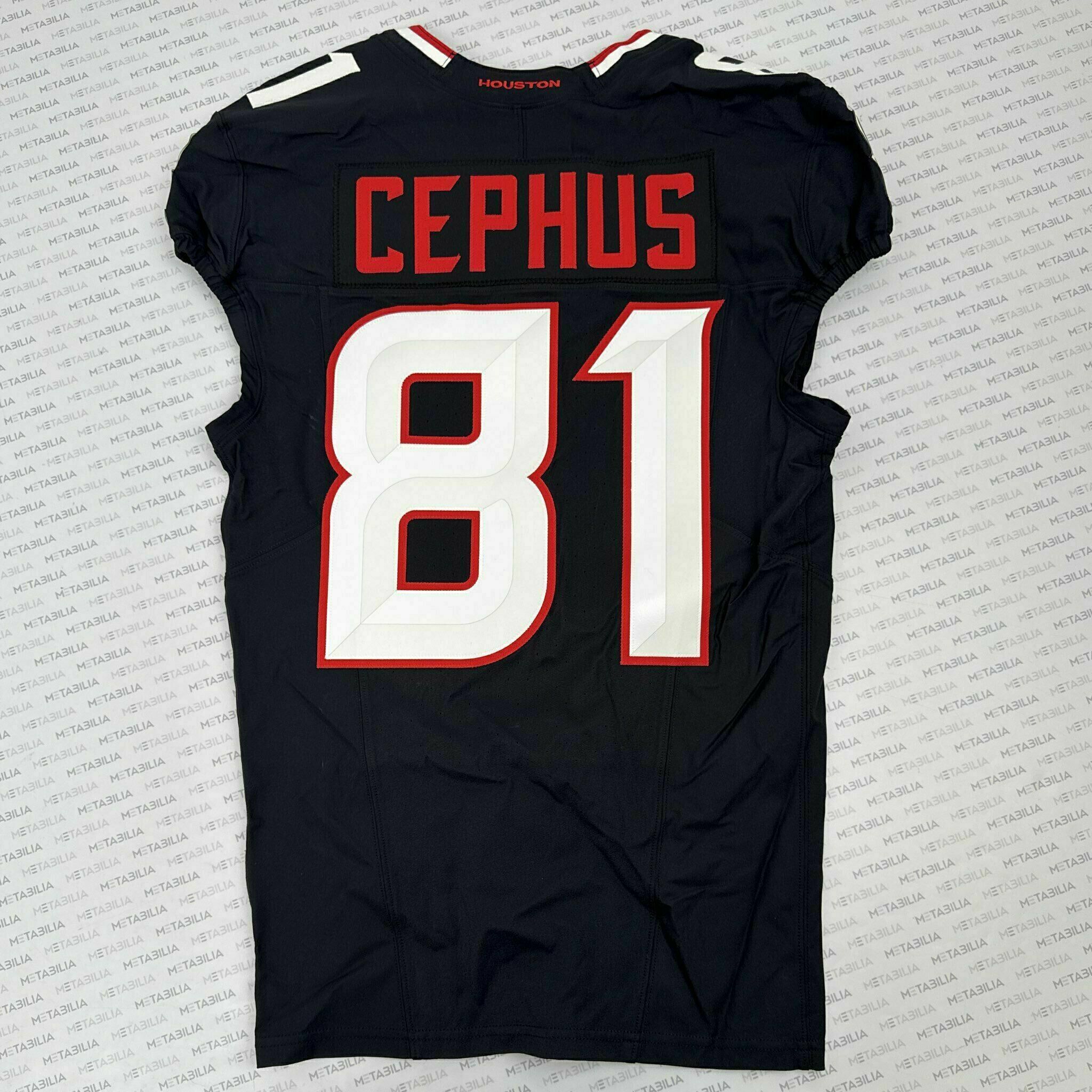 #81 Cephus Game-Issued Blue Jersey