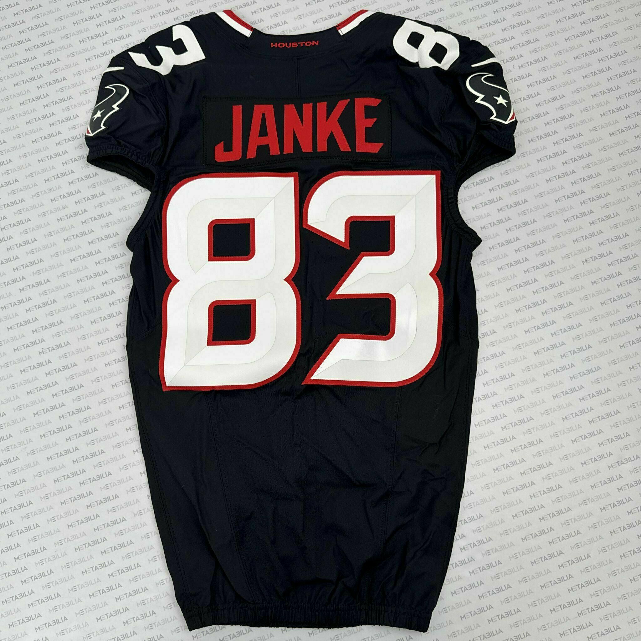 #83 Janke Game-Issued Blue Jersey