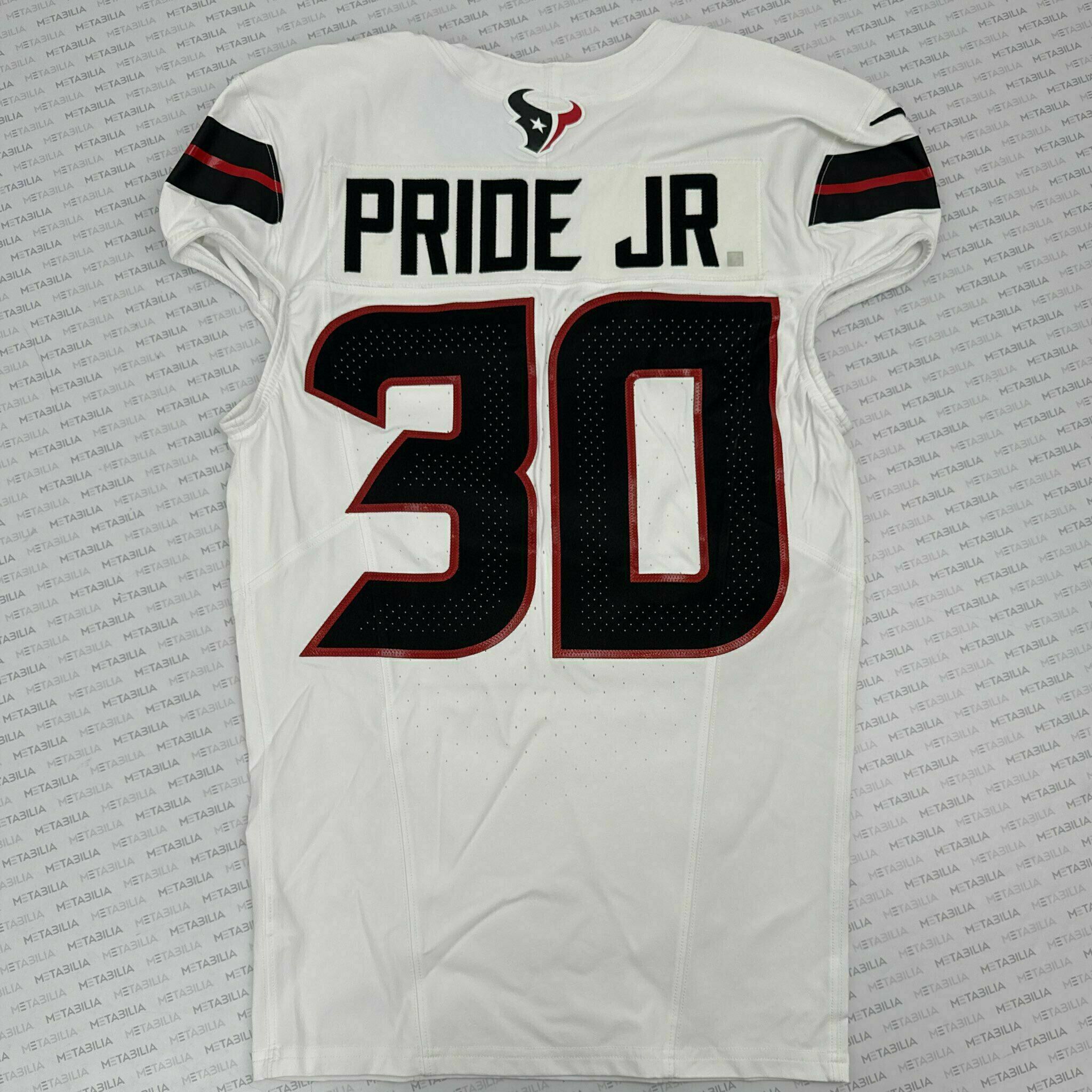 #30 Pride Jr. Game-Issued White Jersey
