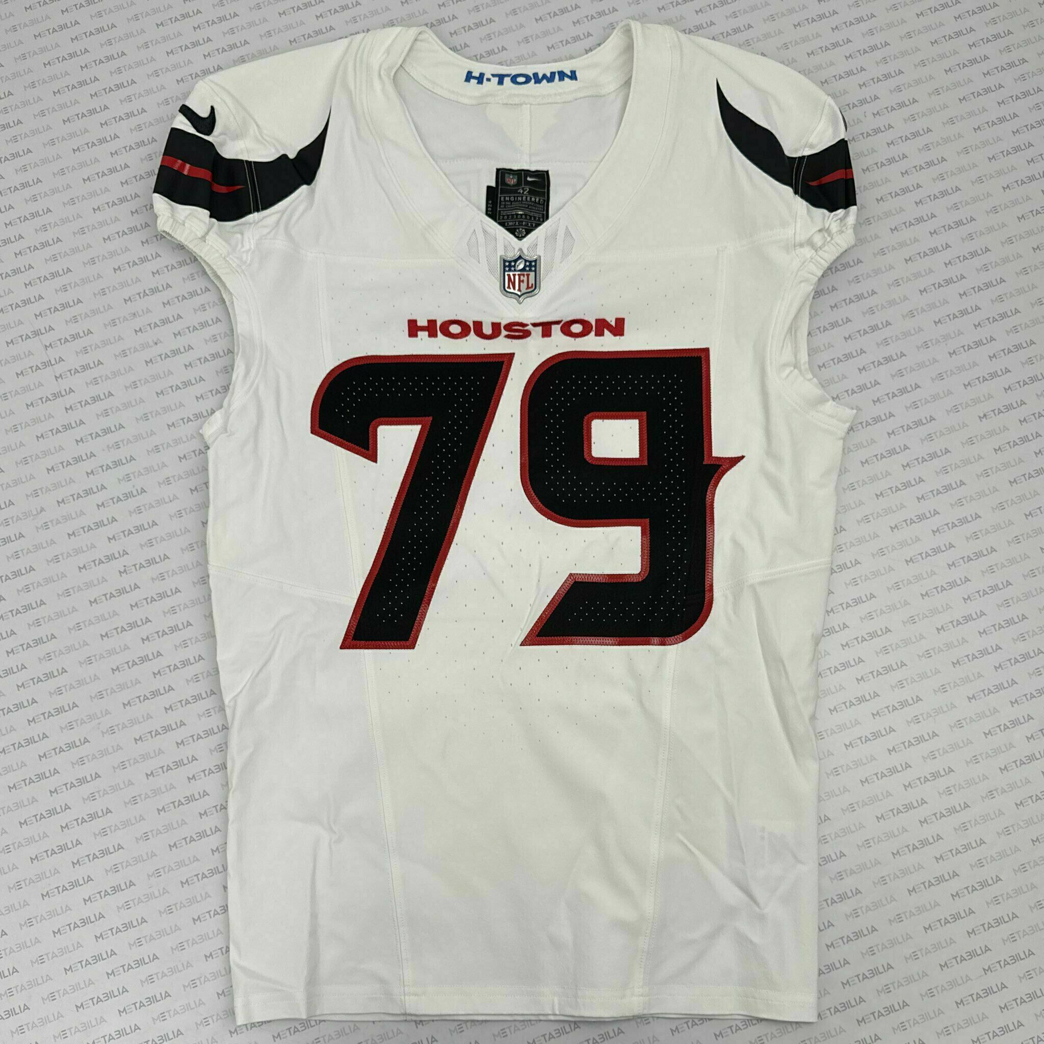 #79 Fisher Game-Issued White Jersey