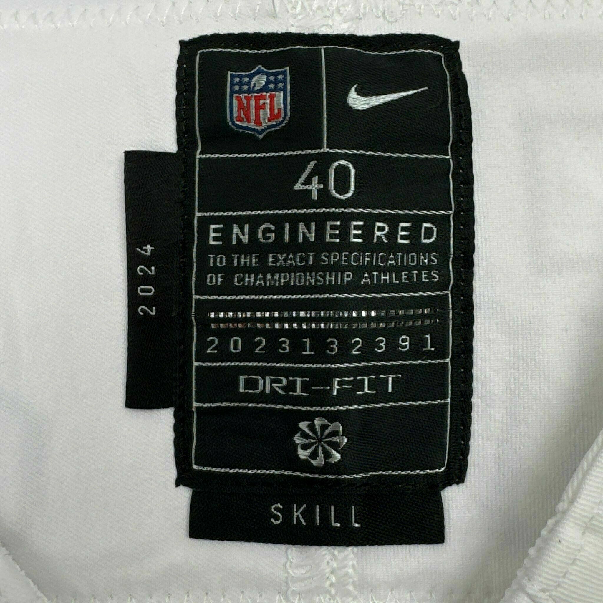 #4 Ford Jr Game-Issued White Jersey
