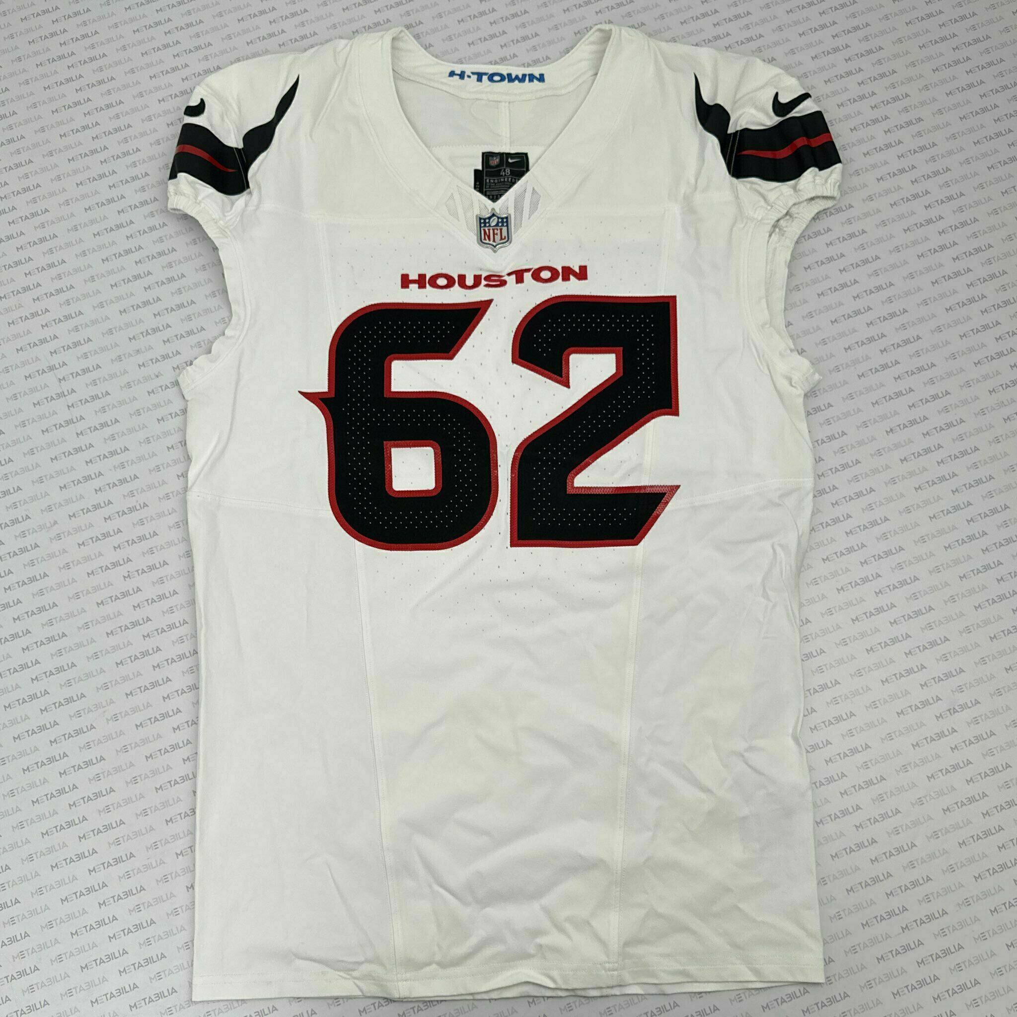 #62 Braeden Daniels Game-Issued White Jersey