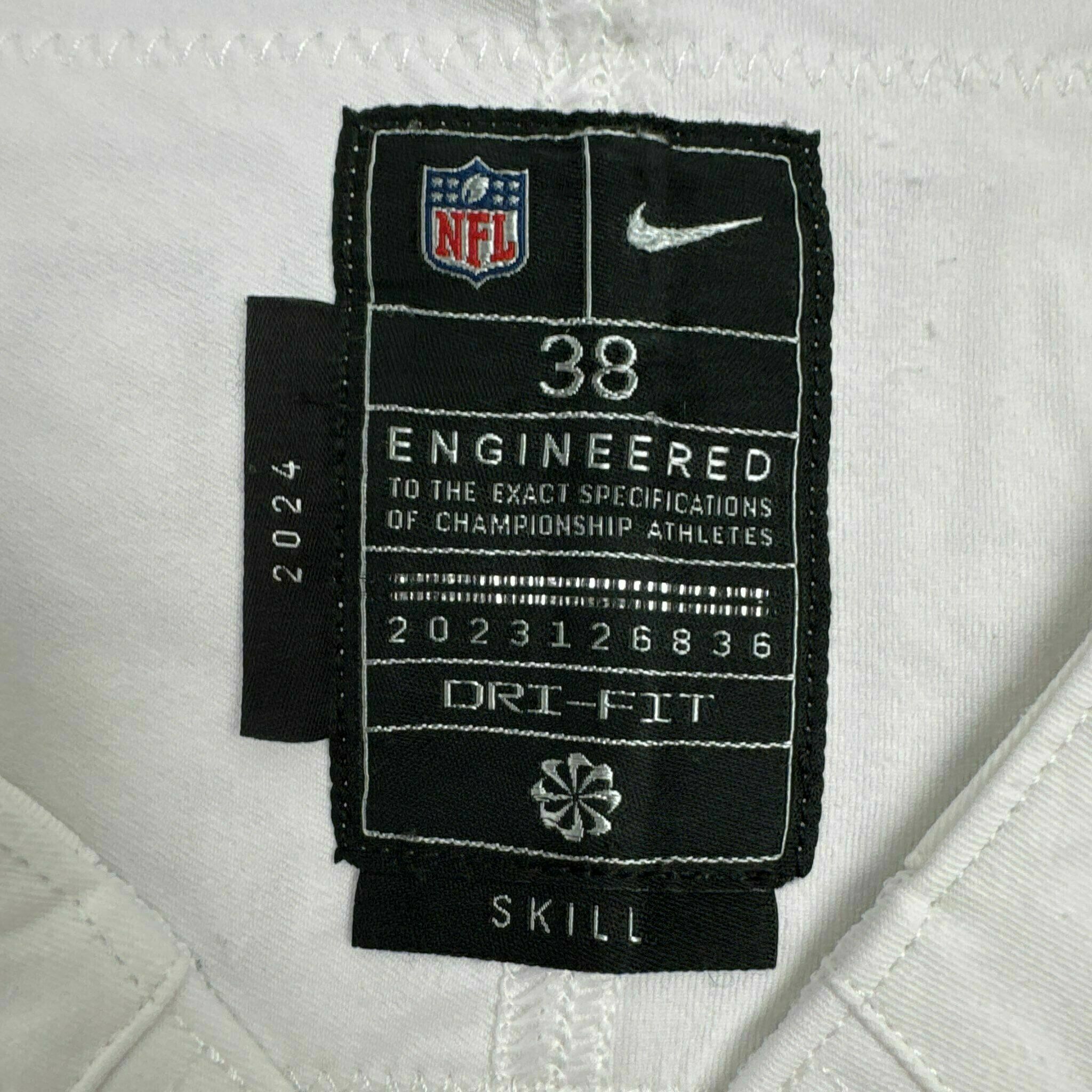 #82 Johnson Game-Issued White Jersey