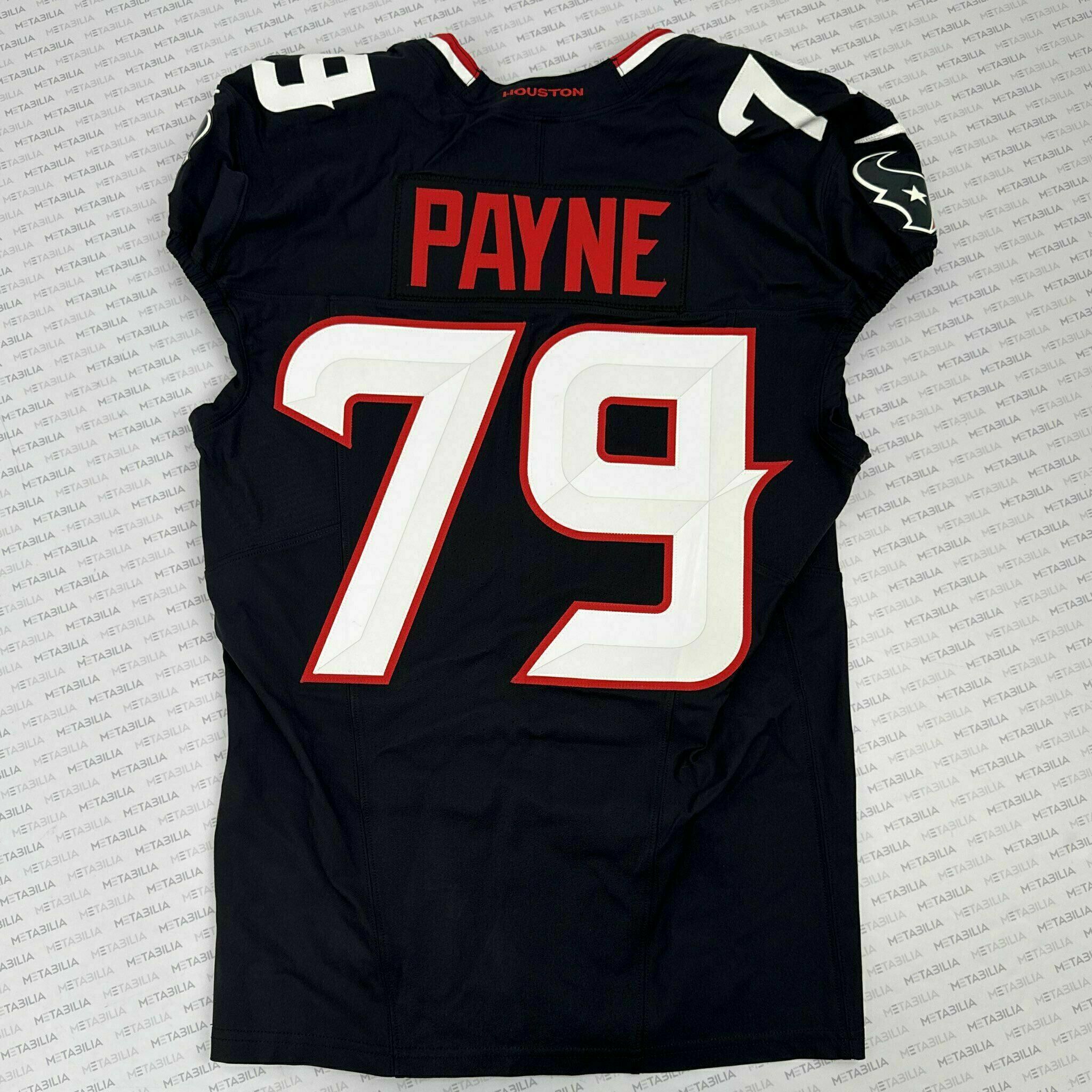 #79 Payne Game-Issued Blue Jersey