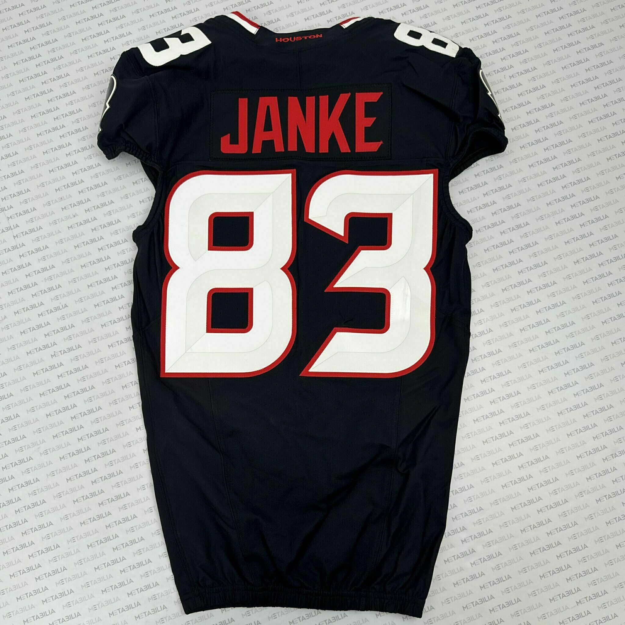 #83 Janke Game-Issued Blue Jersey