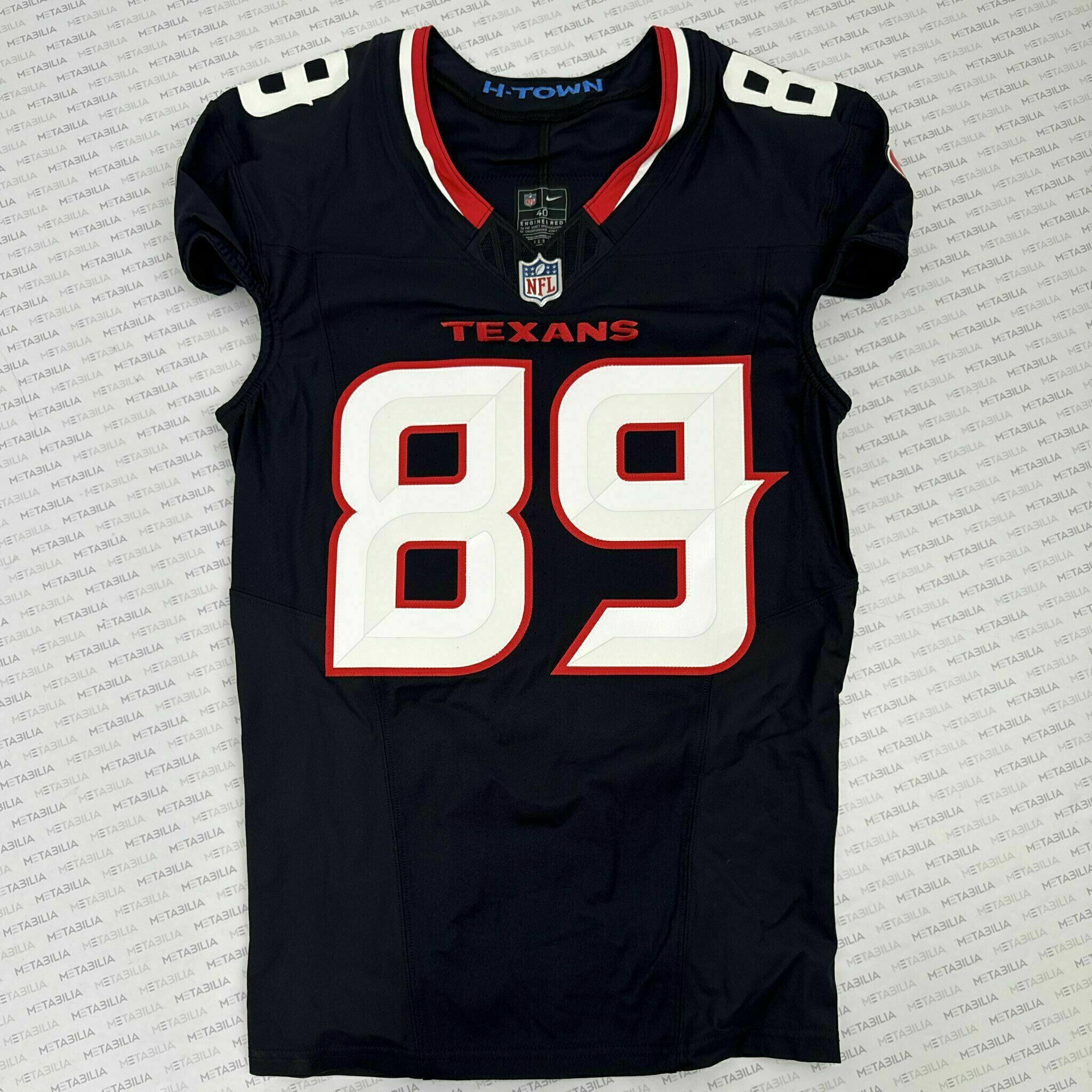#89 Wayne Game-Issued Blue Jersey