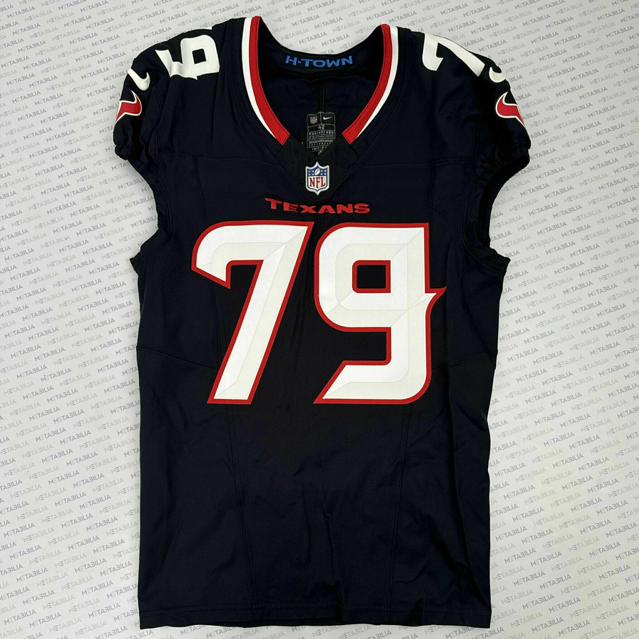 #79 Fisher Game-Issued Blue Jersey