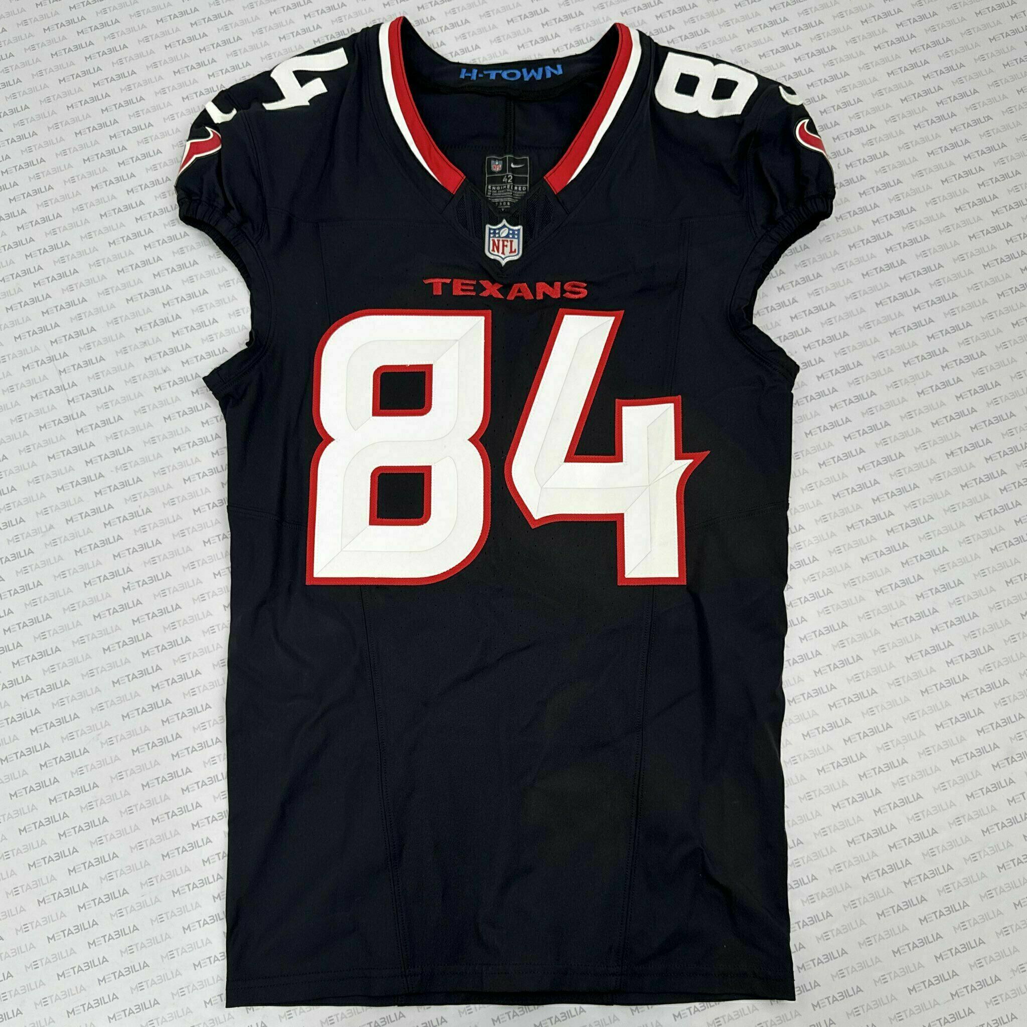 #84 Teagan Quitoriano Game-Issued Blue Jersey