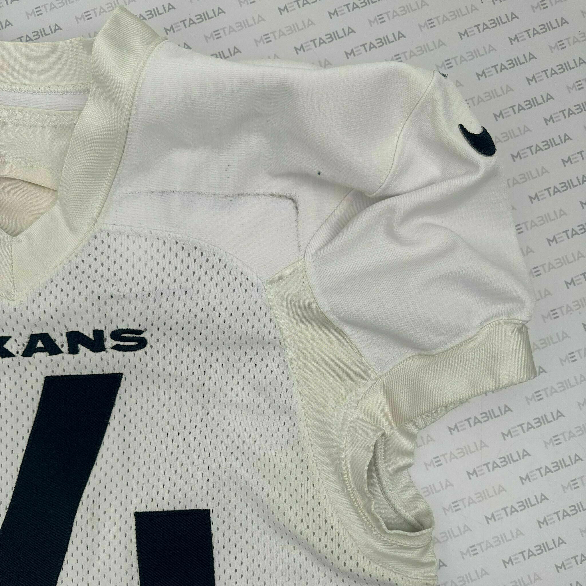 #14 Lassiter Practice-Worn White  Jersey