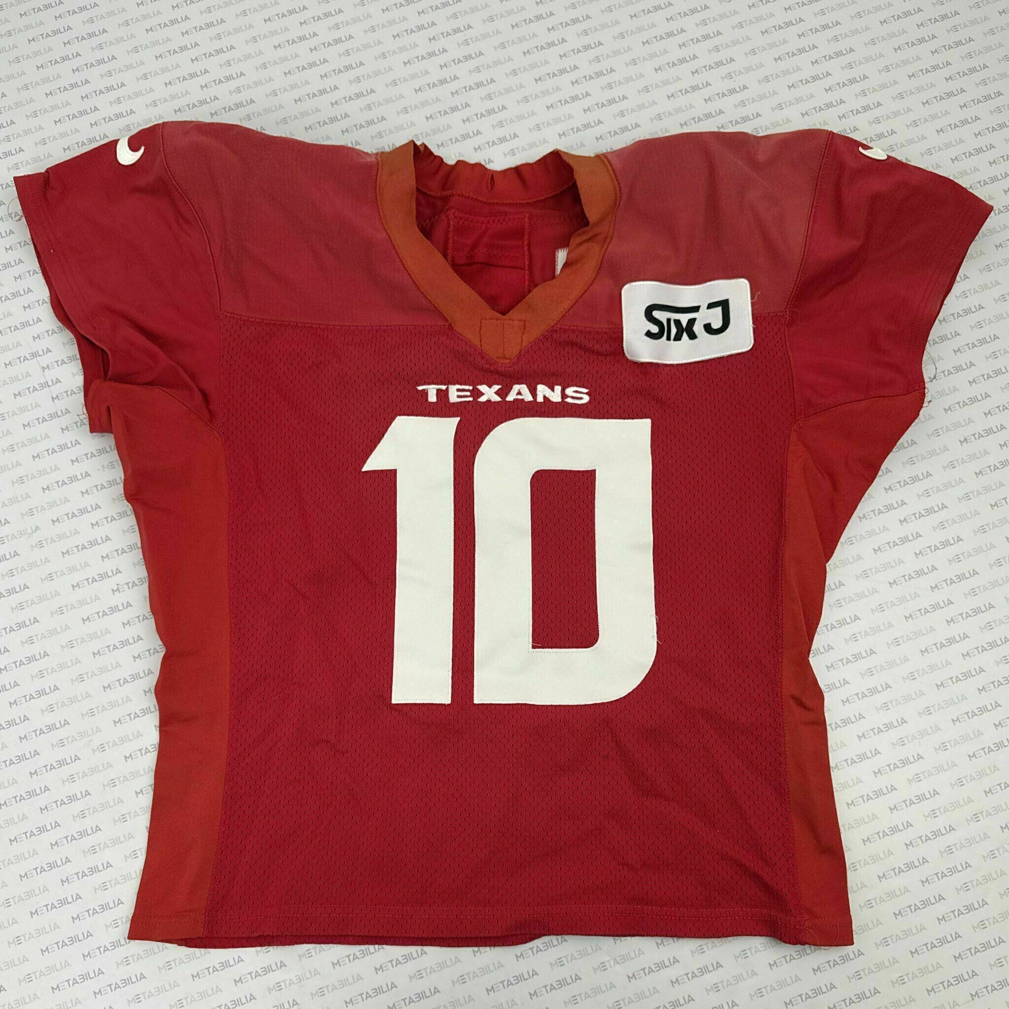 #10 Mills Practice-Worn Red QB Jersey