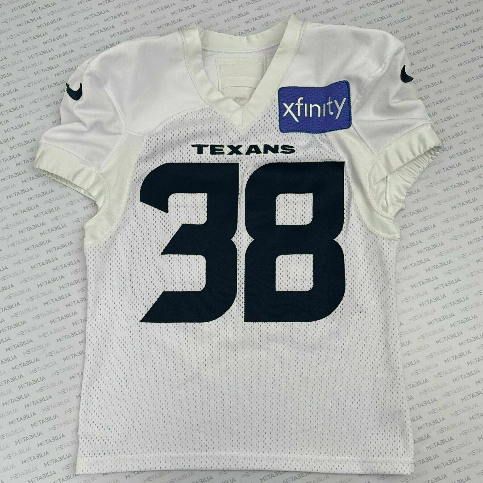 #38 Taylor Practice-Worn White  Jersey