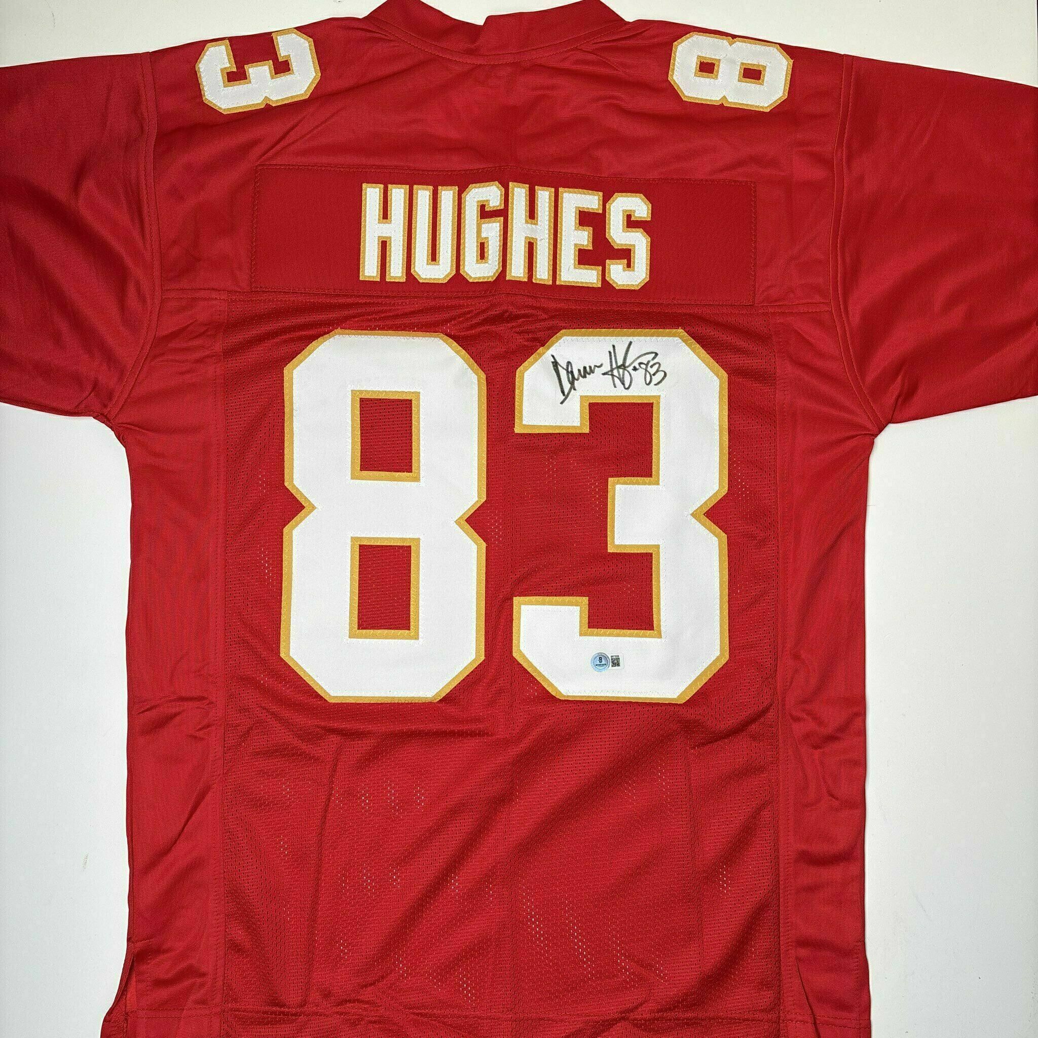 Danan Hughes Signed Red Custom Jersey