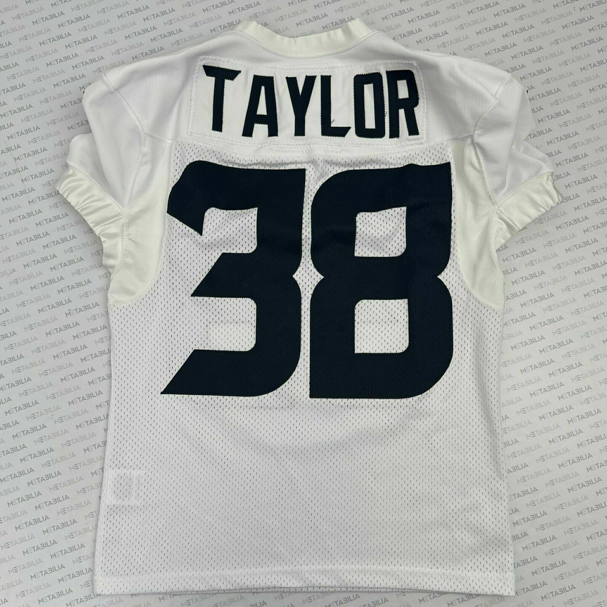 #38 Taylor Practice-Worn White  Jersey