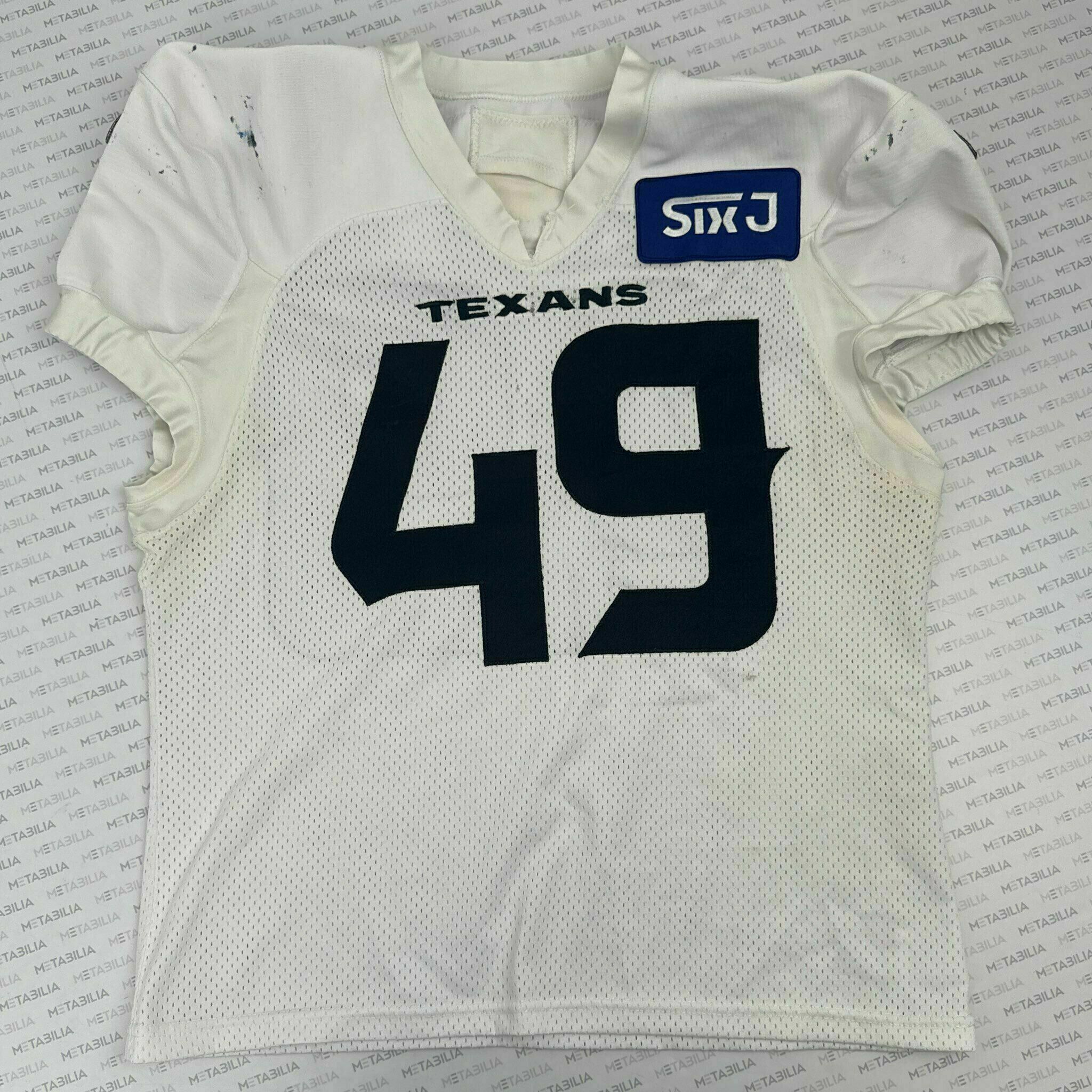 #49 Bradley Practice-Worn White  Jersey