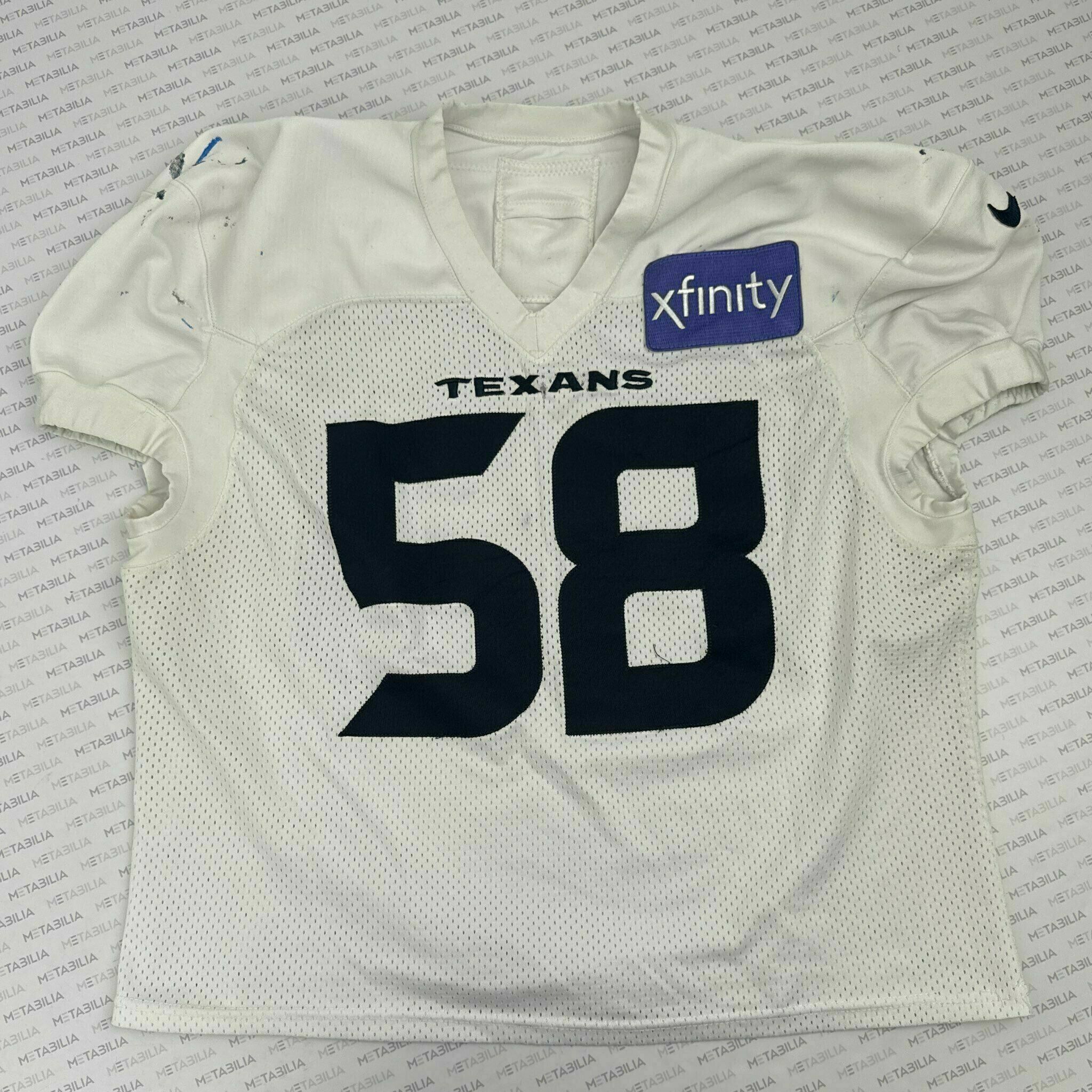 #58 Agim Practice-Worn White  Jersey