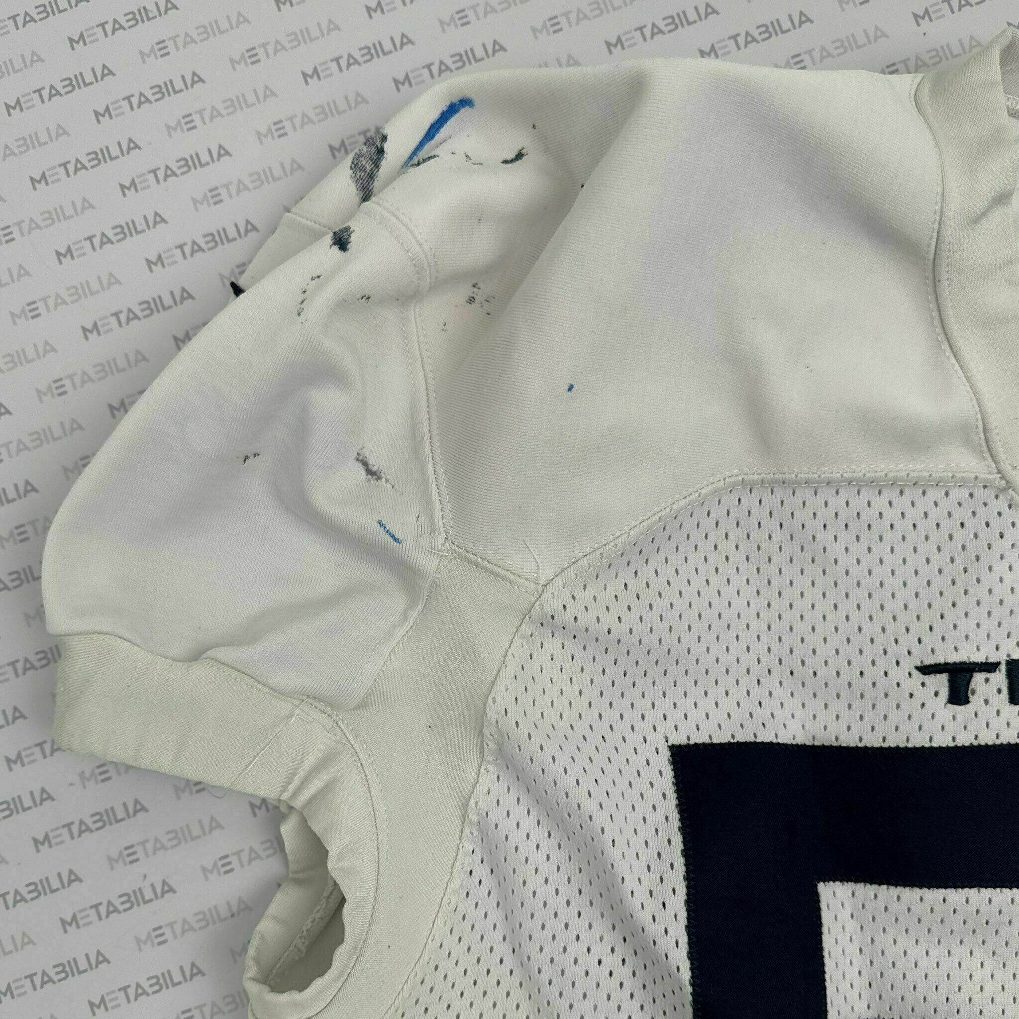 #58 Agim Practice-Worn White  Jersey