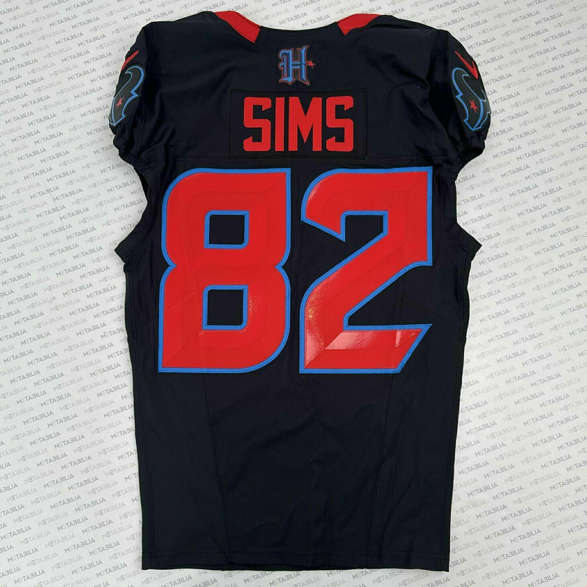 #82 Sims Game-Issued Color Rush Jersey