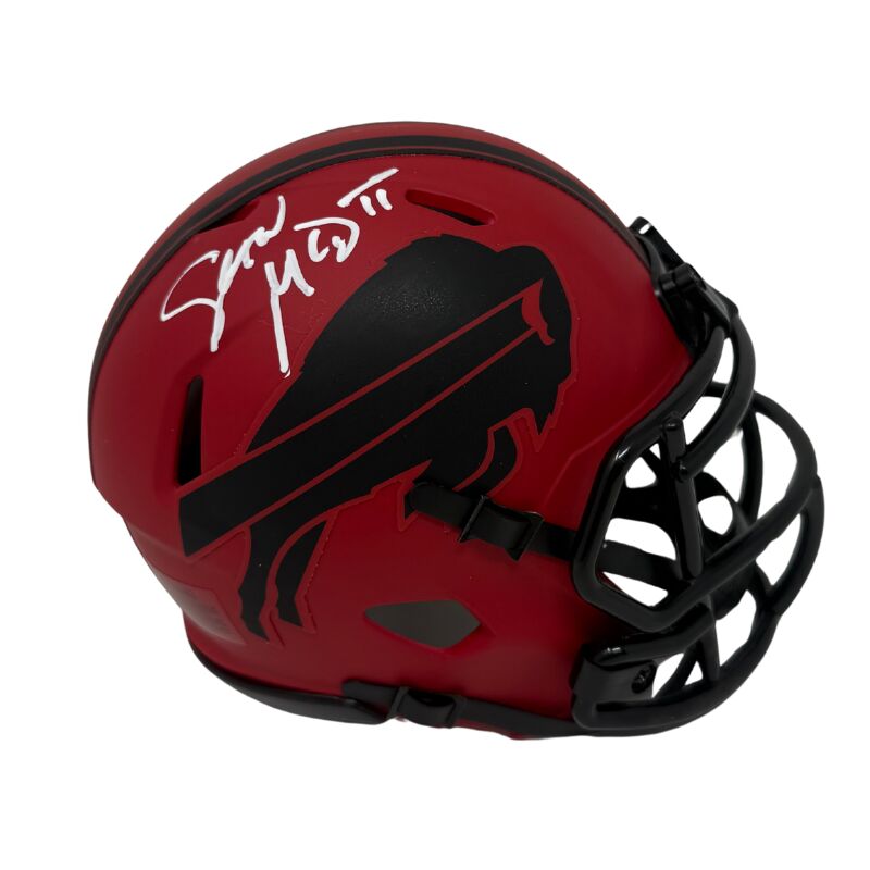 Sean McDermott Signed Rave Speed Mini Helmet