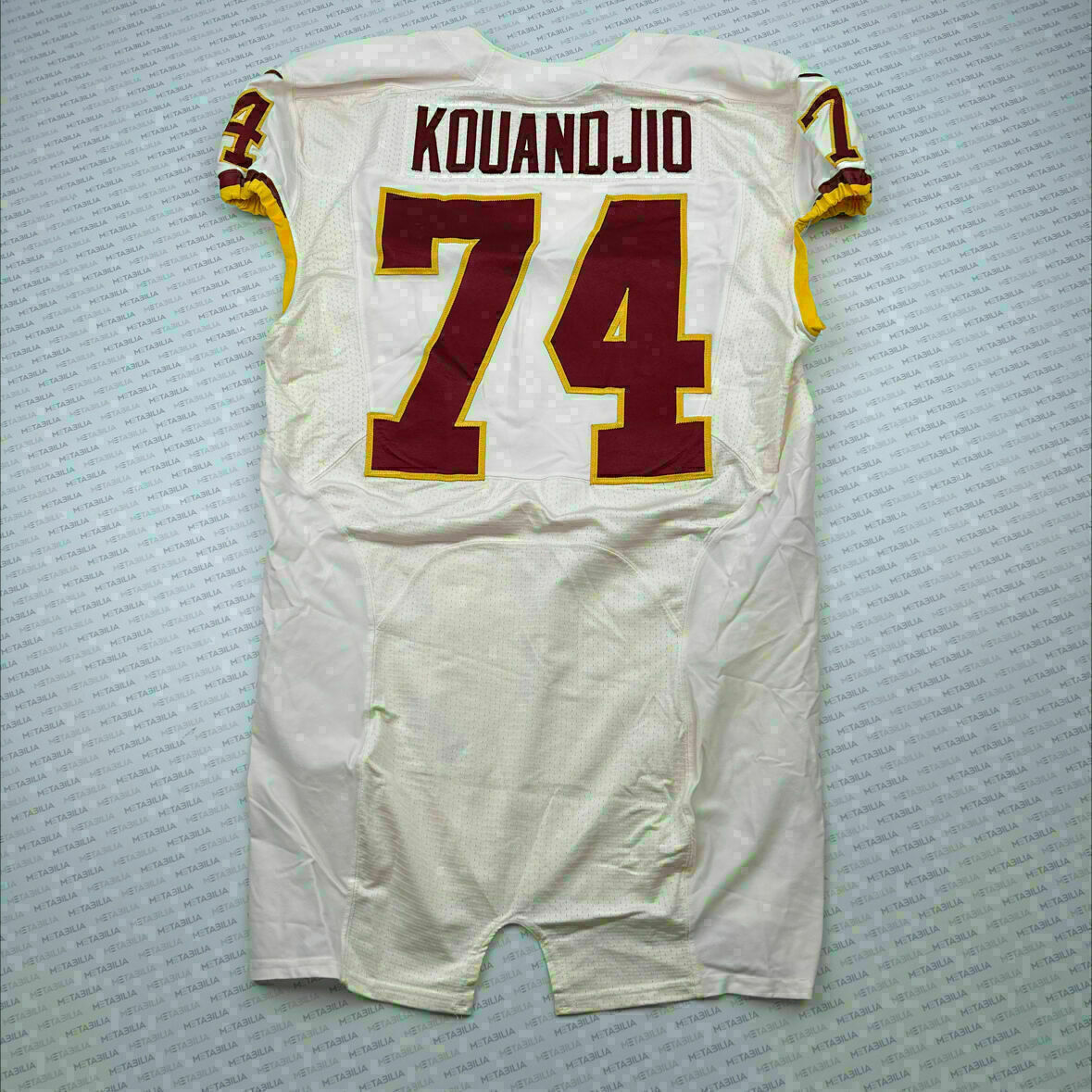 #74 Kouandjio Team-Issued Redskins White Jersey