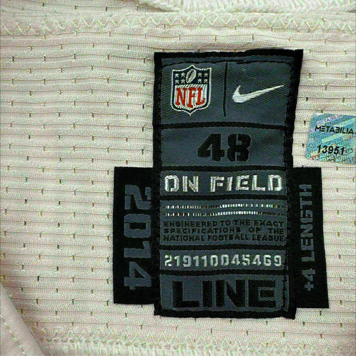 #74 Kouandjio Team-Issued Redskins White Jersey