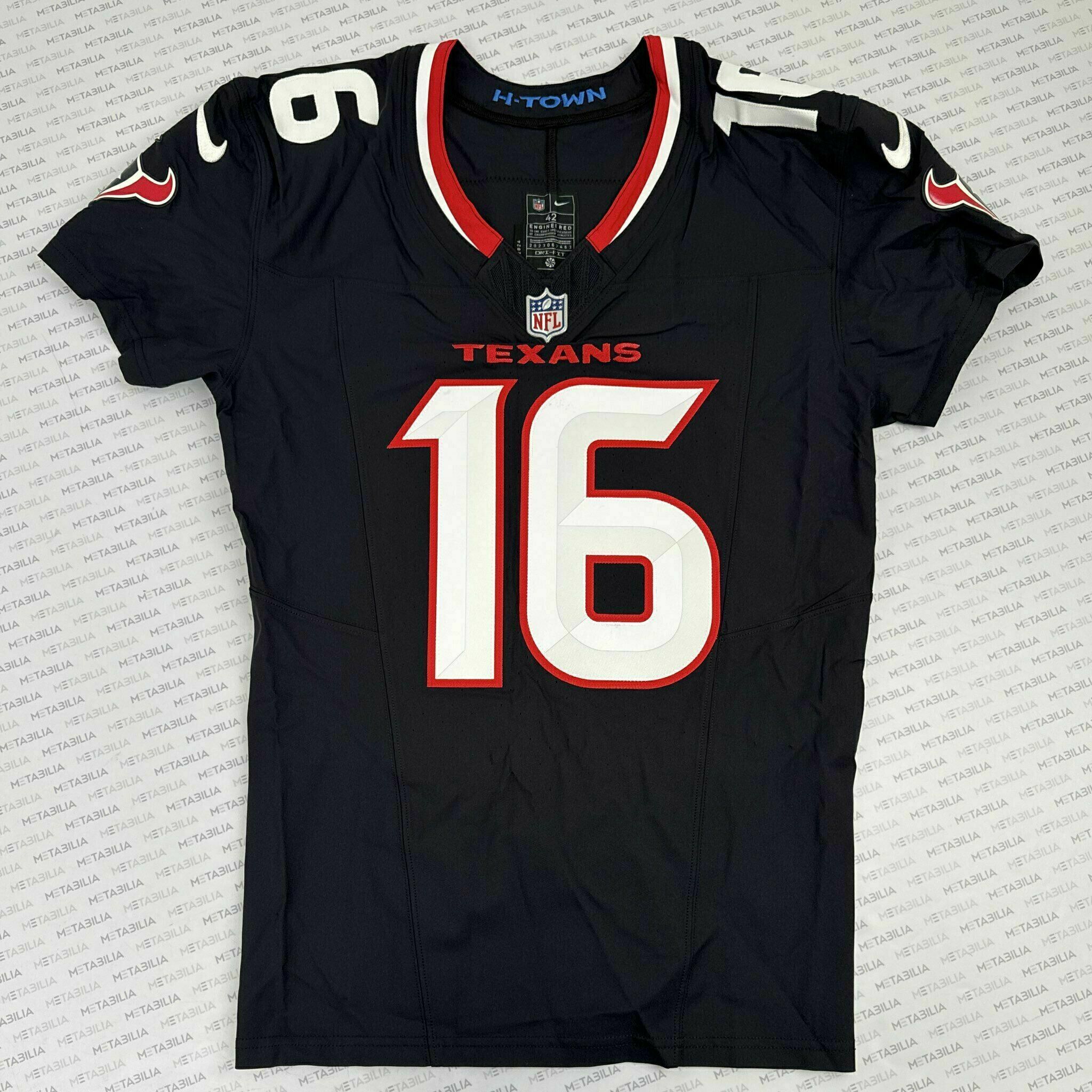 #16 Tim Boyle Game-Issued Blue Jersey